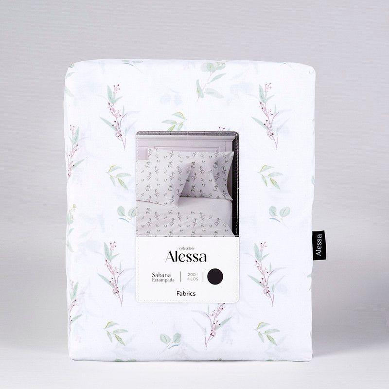 Sabana estampada 200H Verona 1.5 PL Verde-2