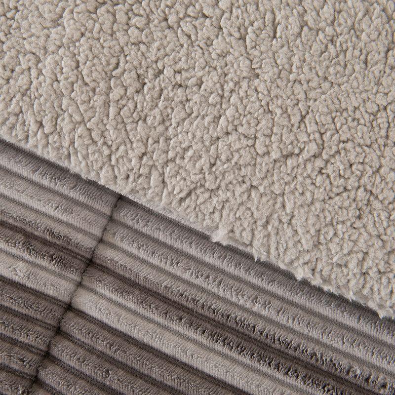 Plumon Cord. Coral Sh. Est. 1.5 P Lineas Gris-1