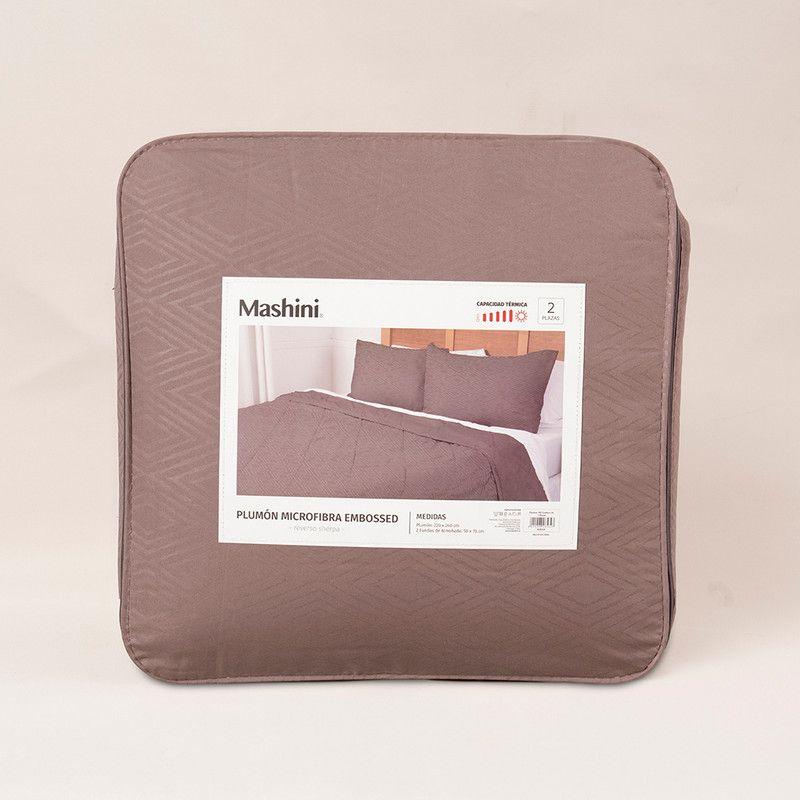 Plumon MF Emboss Sherpa King Taupe-3