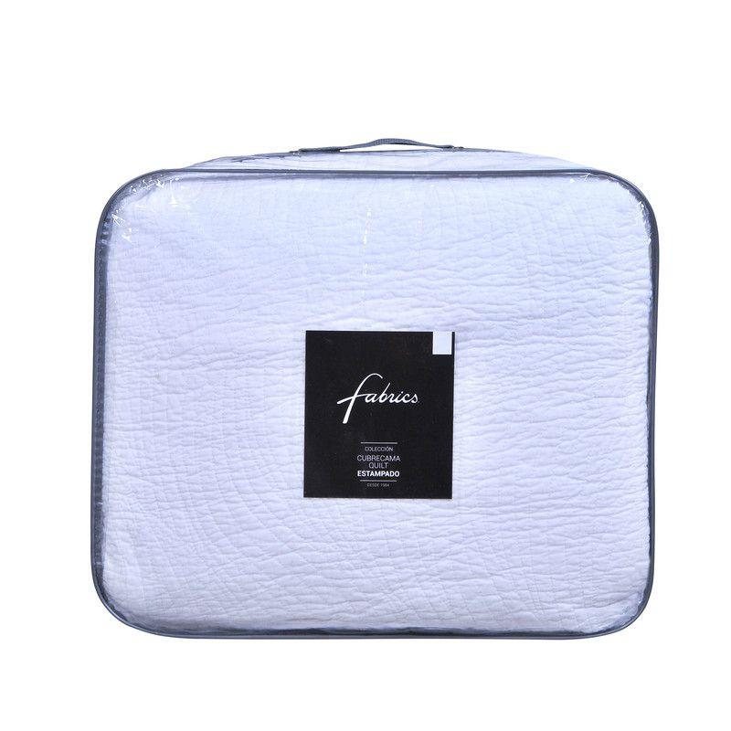 Cubrecama Quilt SLate S.King Blanco-2