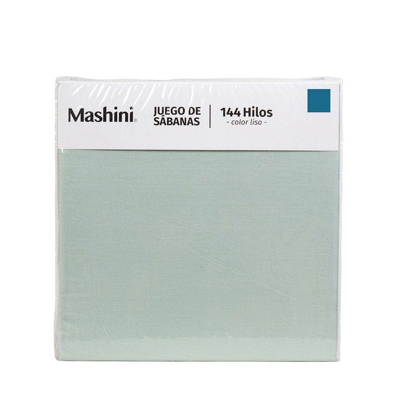 Sabana 144 Hilos Lisa 1.5 P Turquesa-1