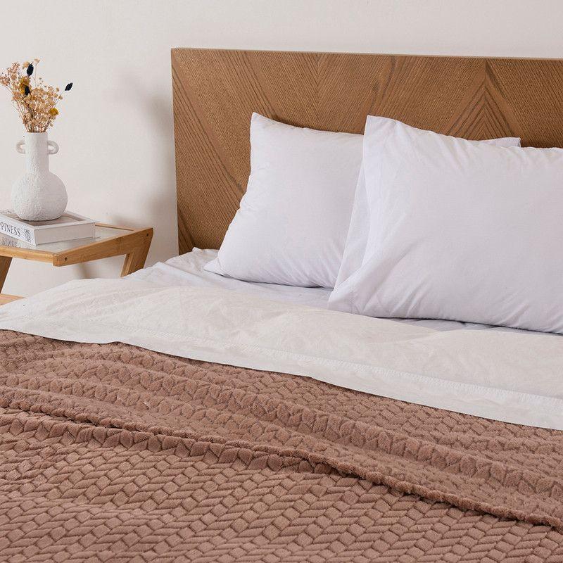 Frazada Jqd Flannel Nevada King Nude-2