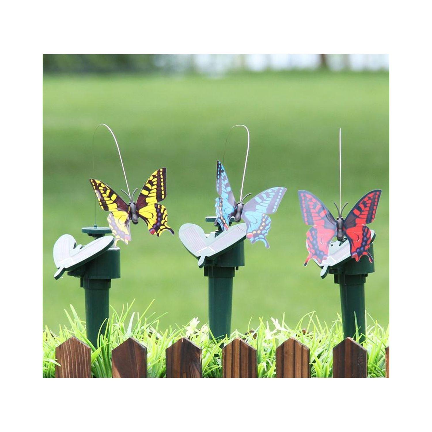 Estaca Para Jardin Mariposa Solar-4