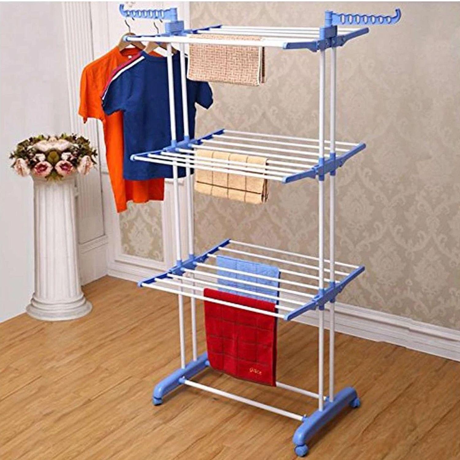 Tendedero Colgador de Ropa Plegable 3 Niveles-0