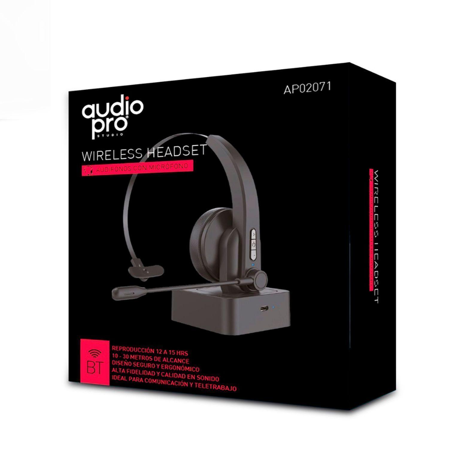 Audífonos Bluetooth Wireless Headset Conexión Tipo C Audiopro-2