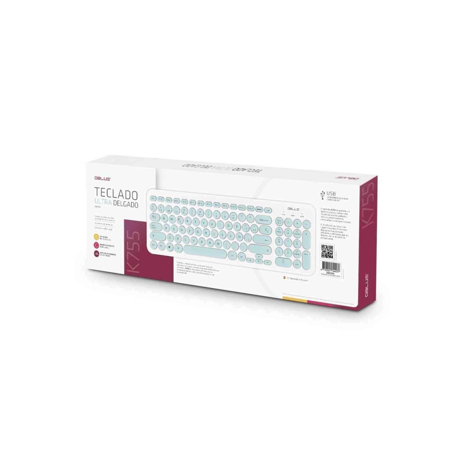 Teclado Ultra Delgado USB Anti Salpicaduras Dblue-2
