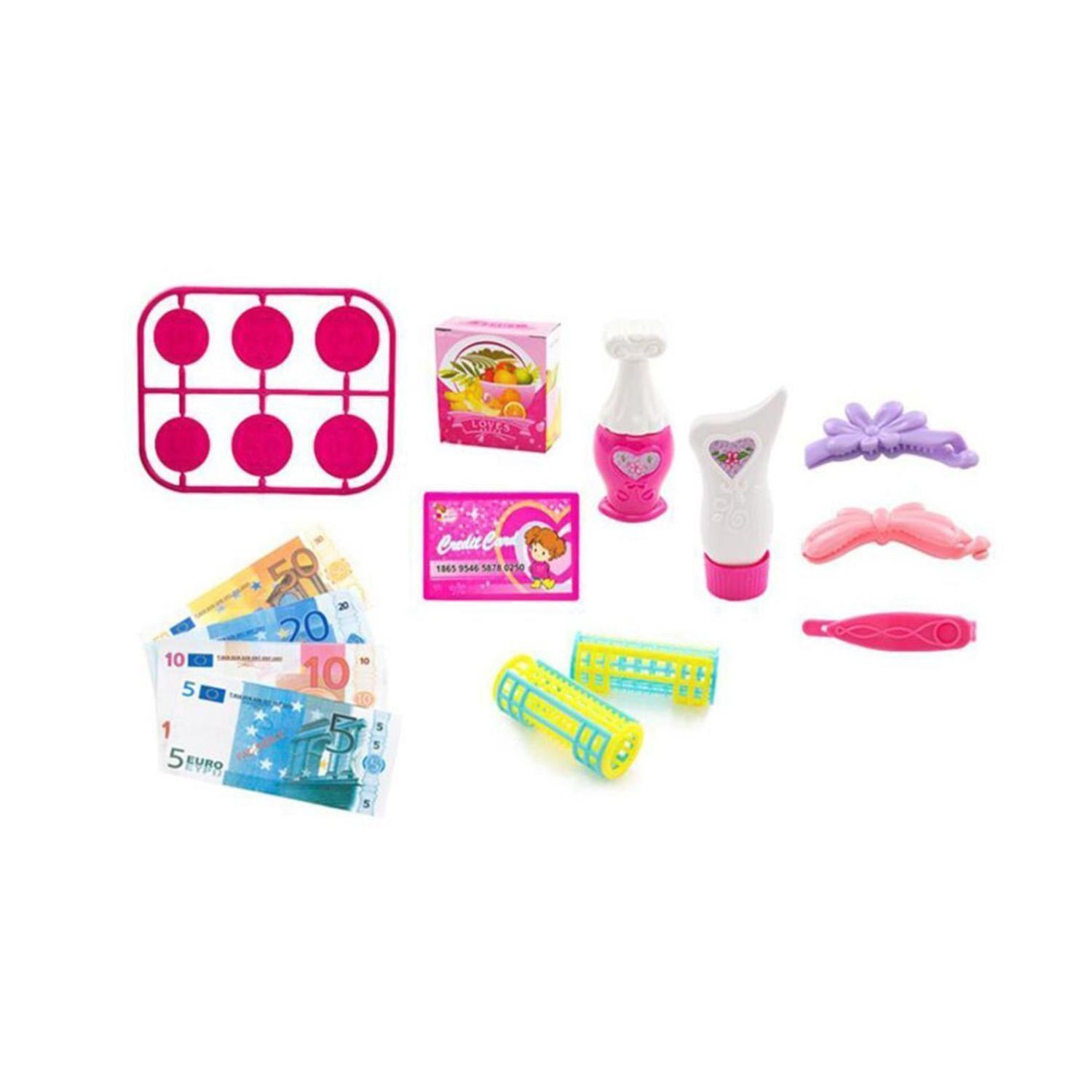 Caja Registradora De Juguete Infantil Interactiva Rosada-0