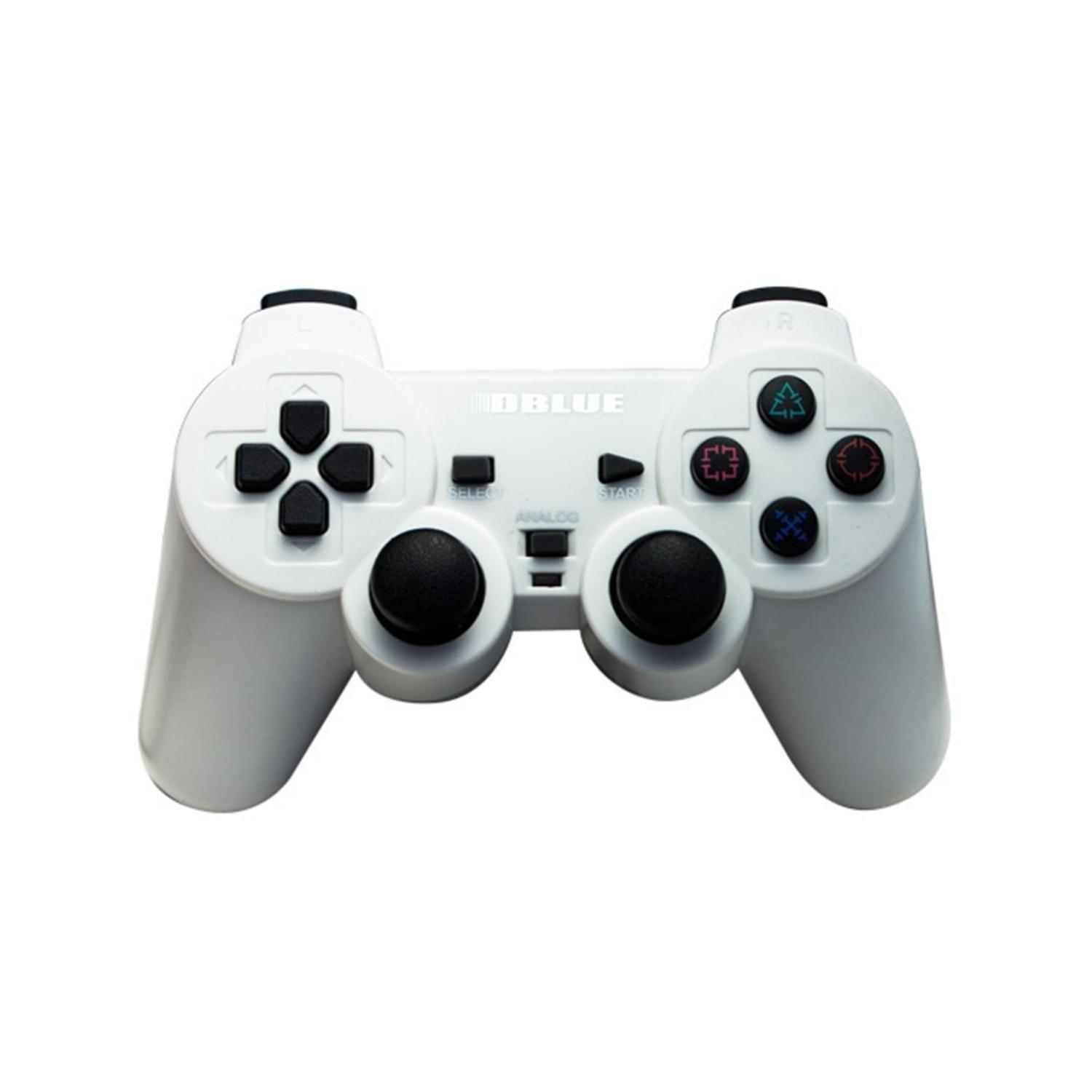 Joystick Gamer D-Shock PC Conexión USB Blanco-1