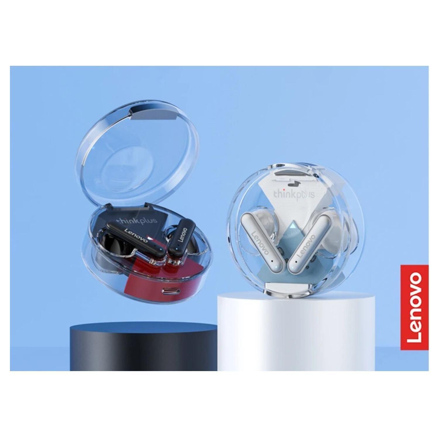 Audifonos Bluethooth Lenovo Lp10 Inalámbricos Manos Libres Negro-2