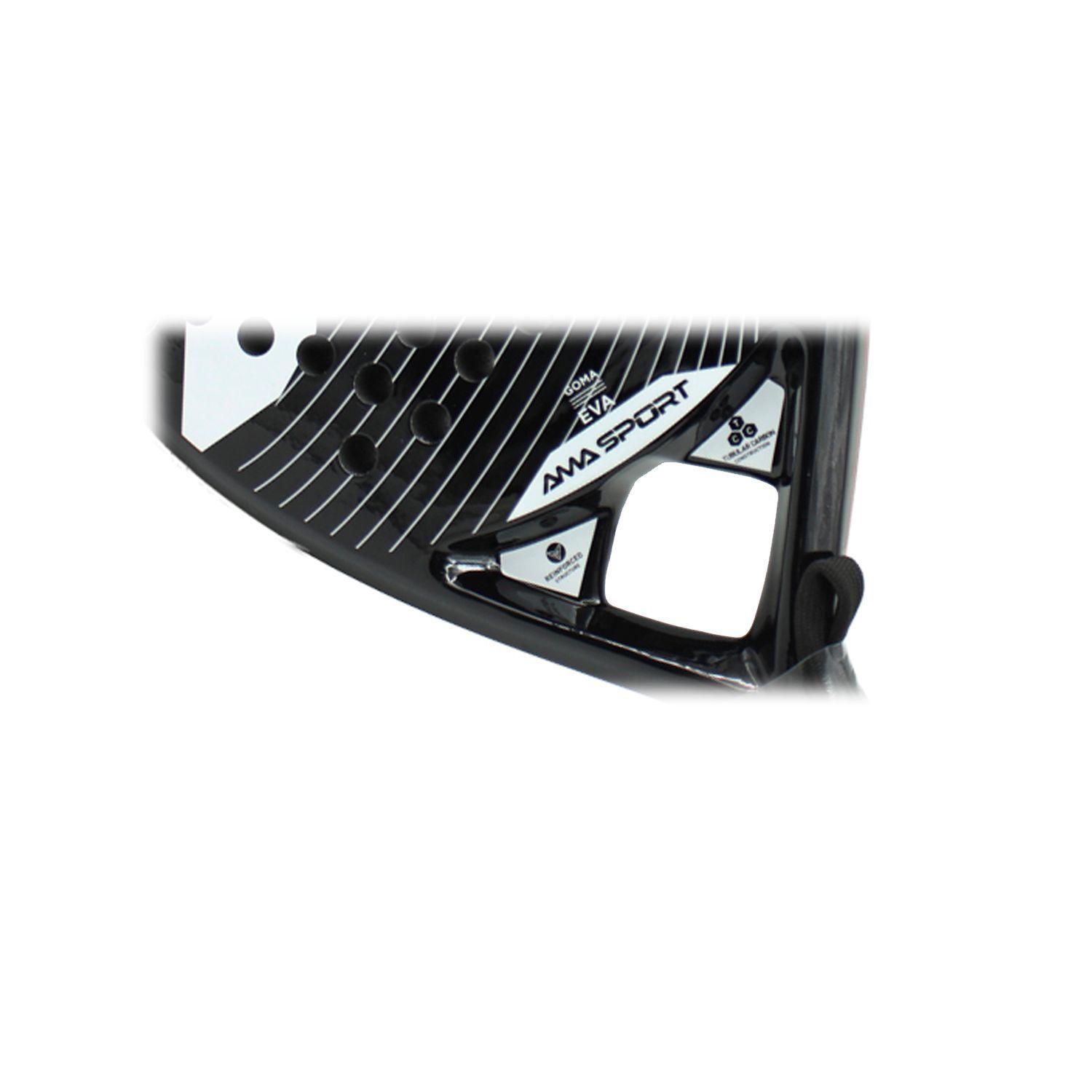 PALA DE PADEL AMA SPORT P42 FIBRA DE CARBONO REFORZADA -3