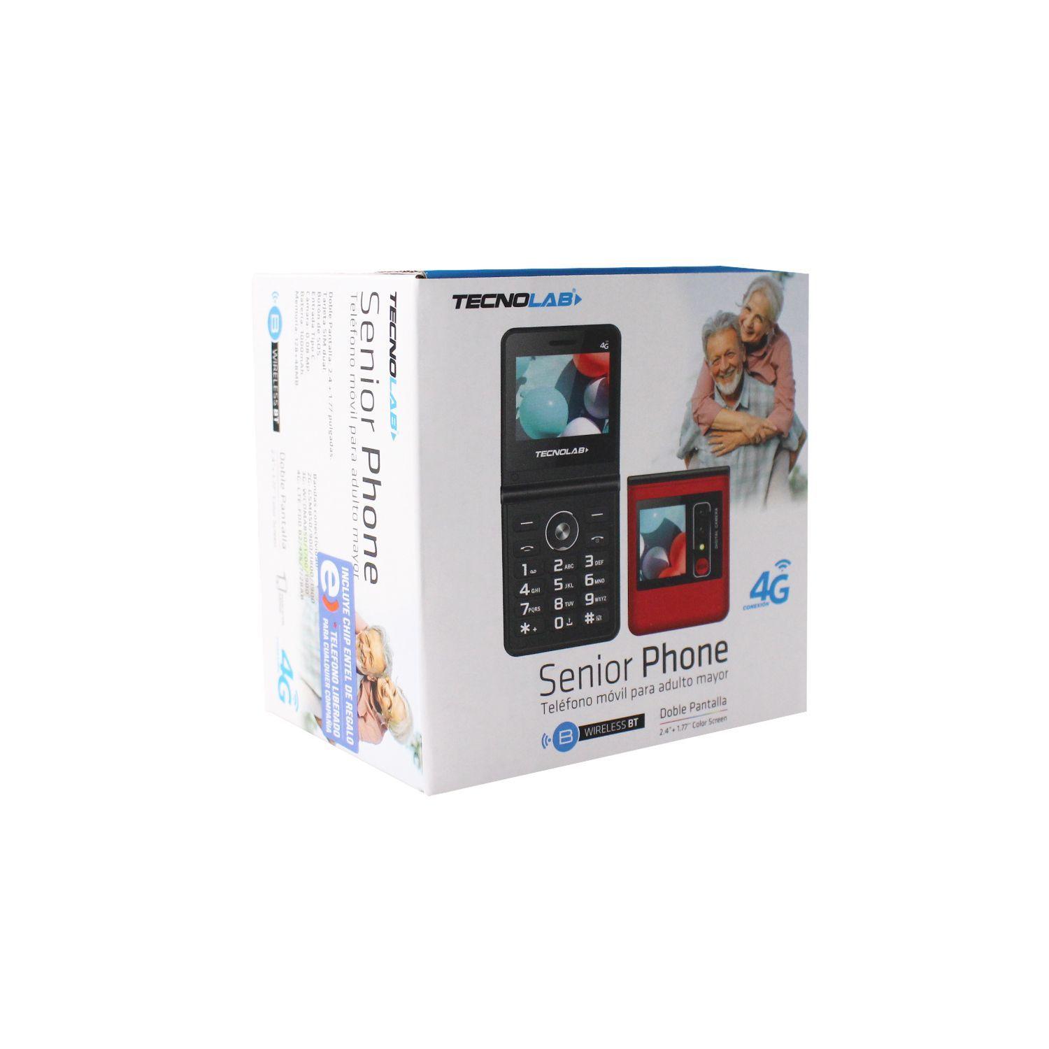 TELEFONO SENIOR 4G, DOBLE PANTALLA 2.4 Y 1.77 RED-3