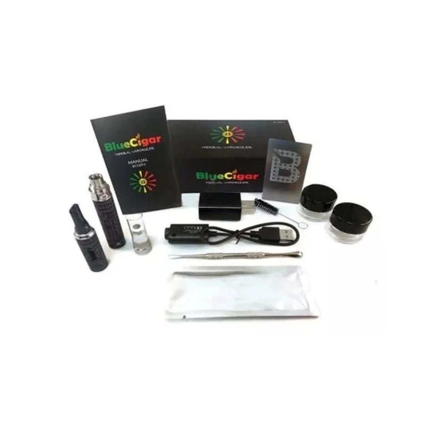 Vaporizador Herbal Recargable Cargador USB Blue Cigar-0