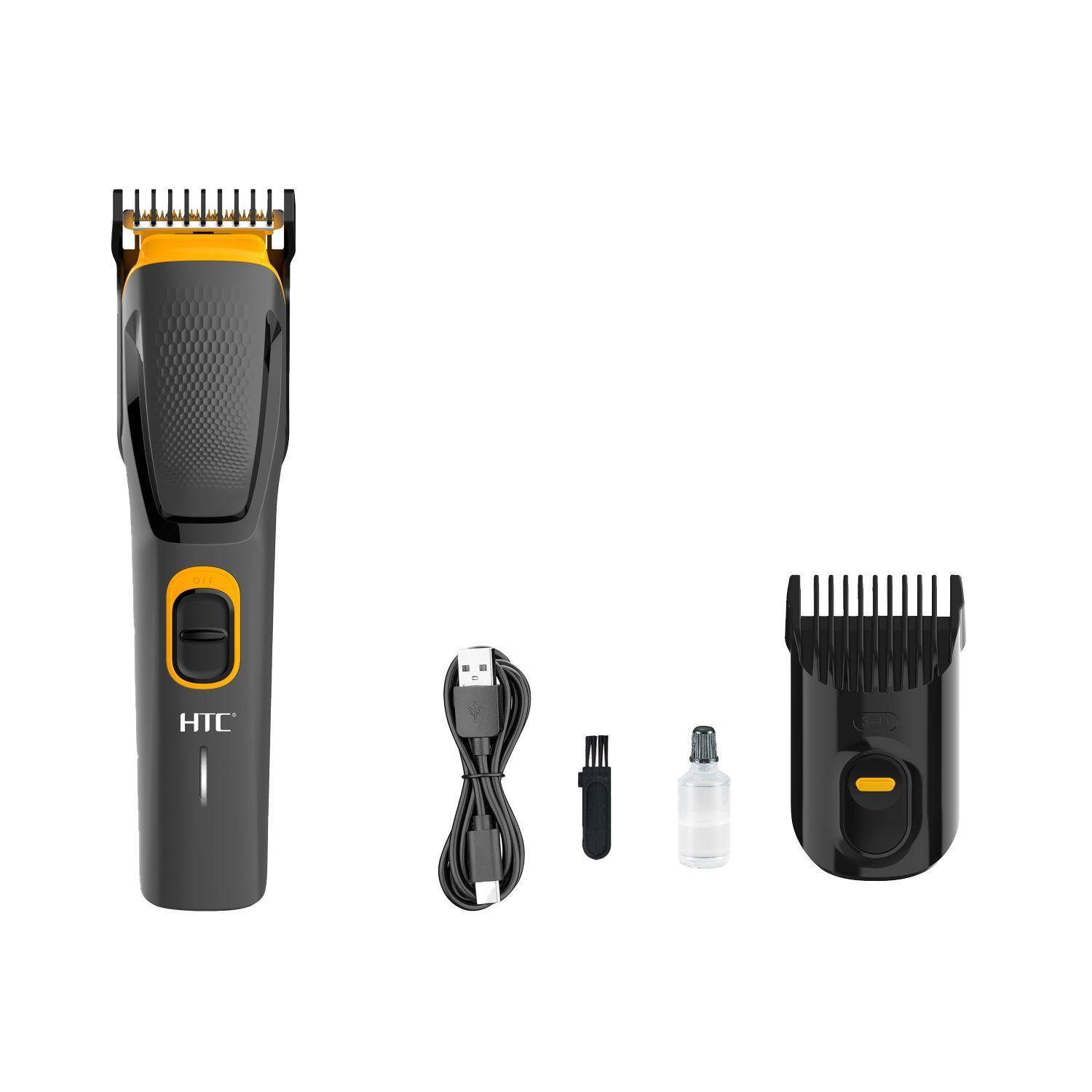 CORTADORA DE PELO HTC CON PEINE DE AJUSTE DE 3 A 11mm, RECARGABLE TIPO C-1