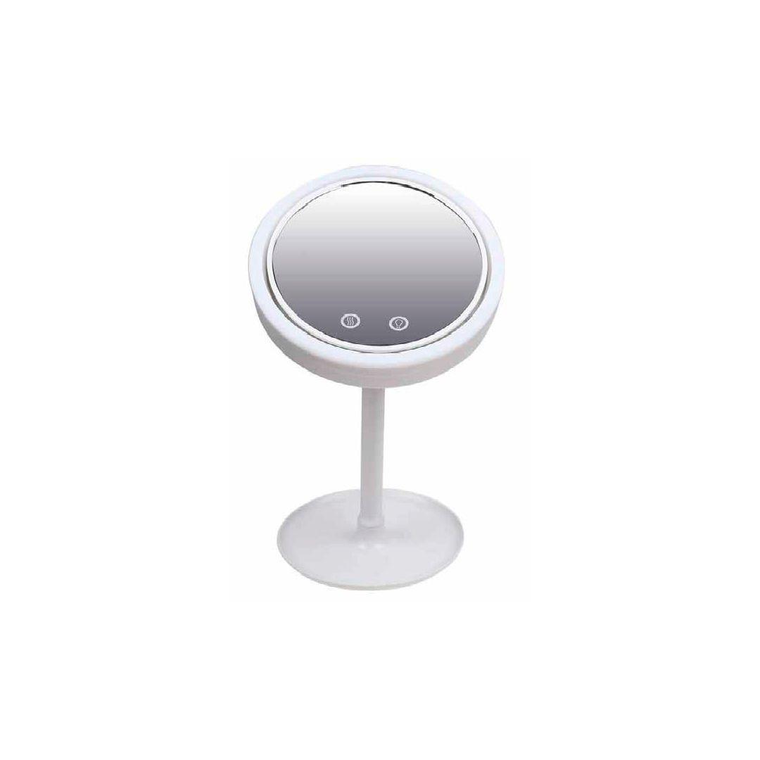 Espejo Para Maquillarse 3 En 1 Con Luz LED Y Ventilador-2