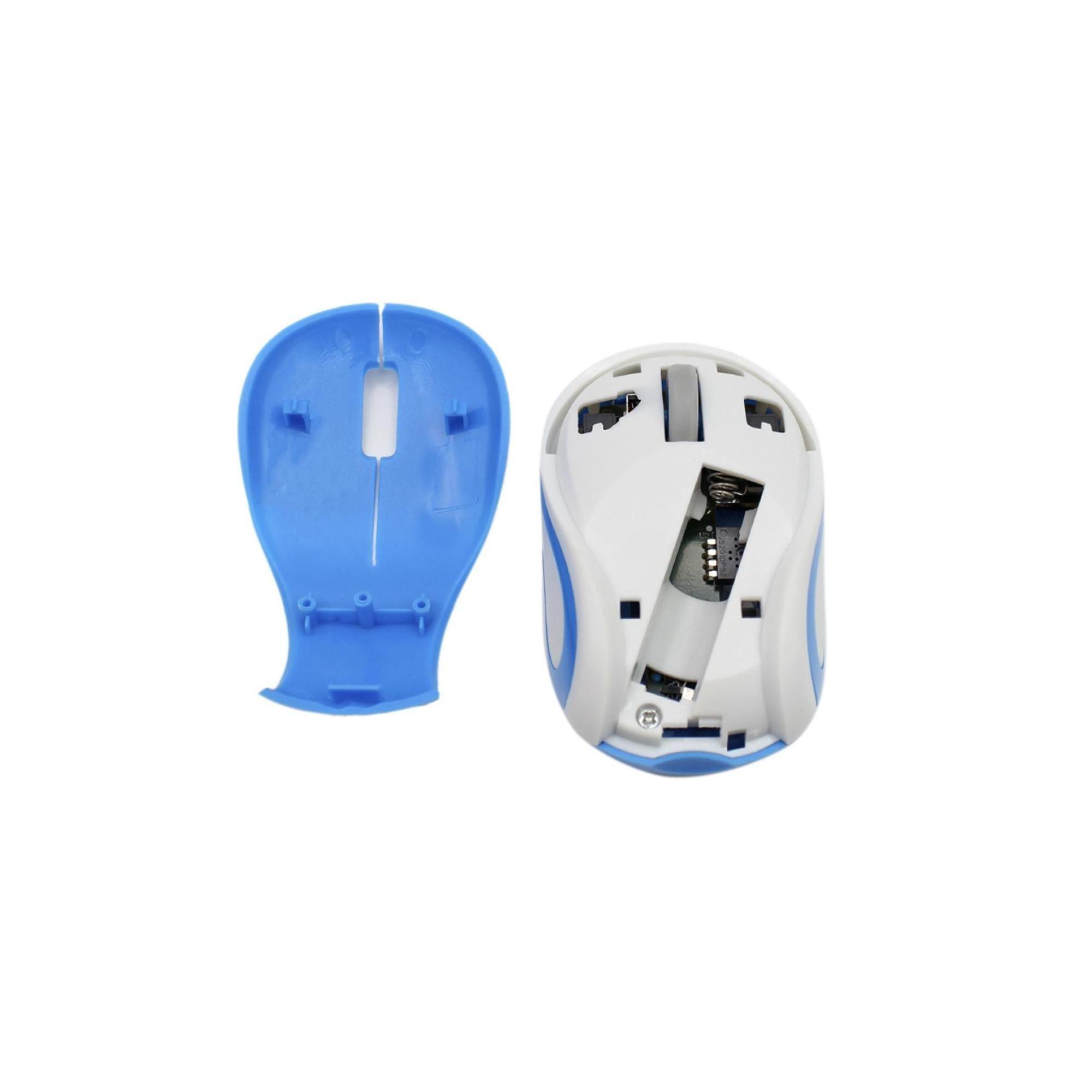 Mouse Inalambrico USB Optico 800 DPI Azul Dblue-1