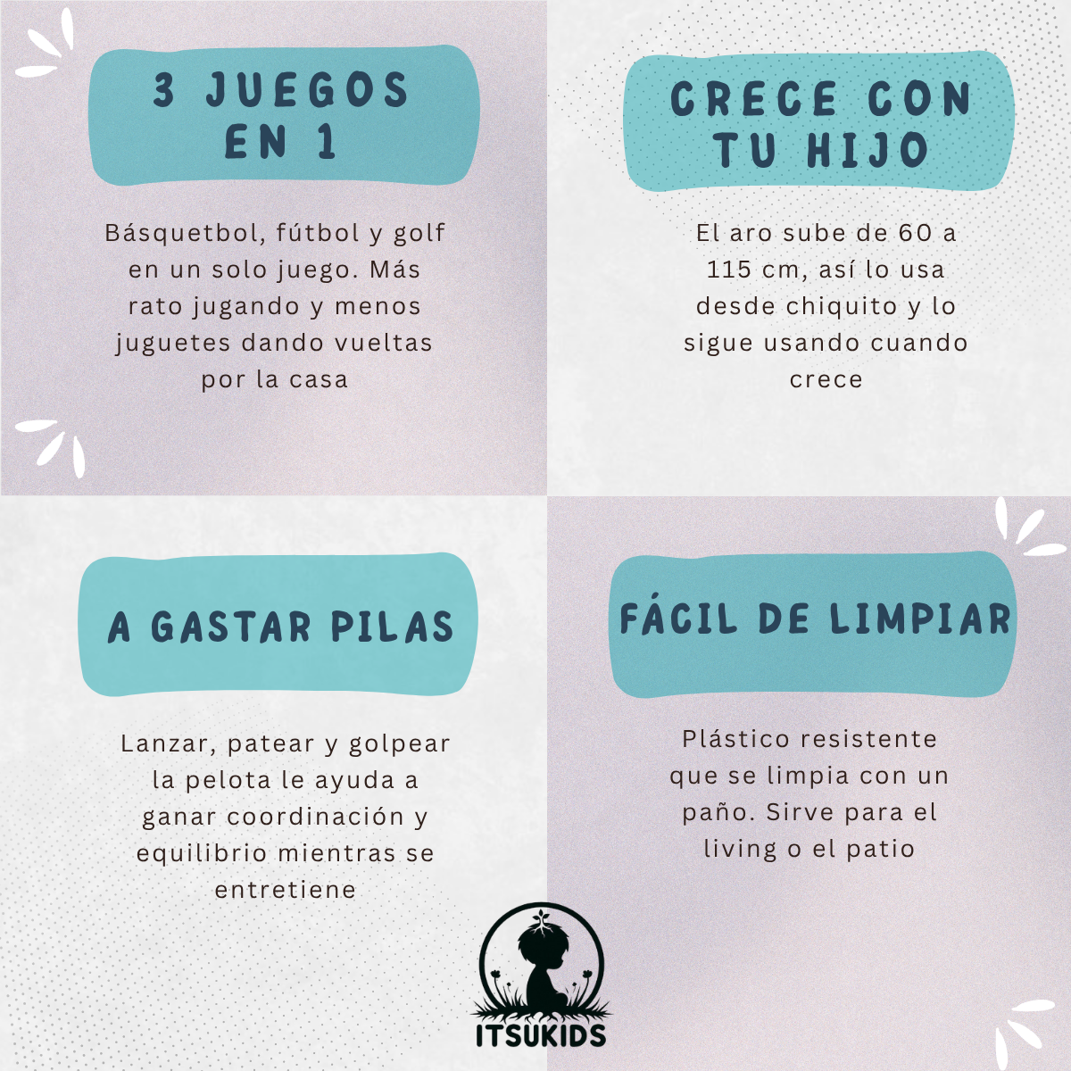 Aro De Basquetbol Infantil 3 En 1-5