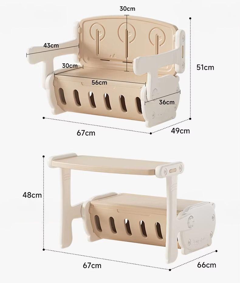 Sofá Escritorio Infantil, Multifunción Itsukids 4 En 1-2
