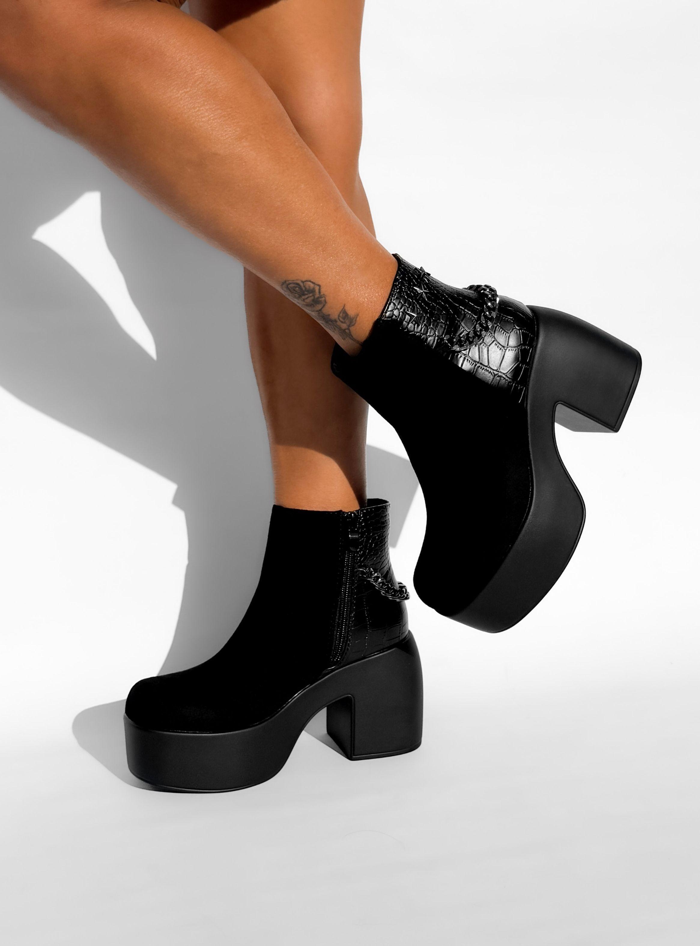 BOTIN MUJER NIA NEGRO BELLA MODA-6
