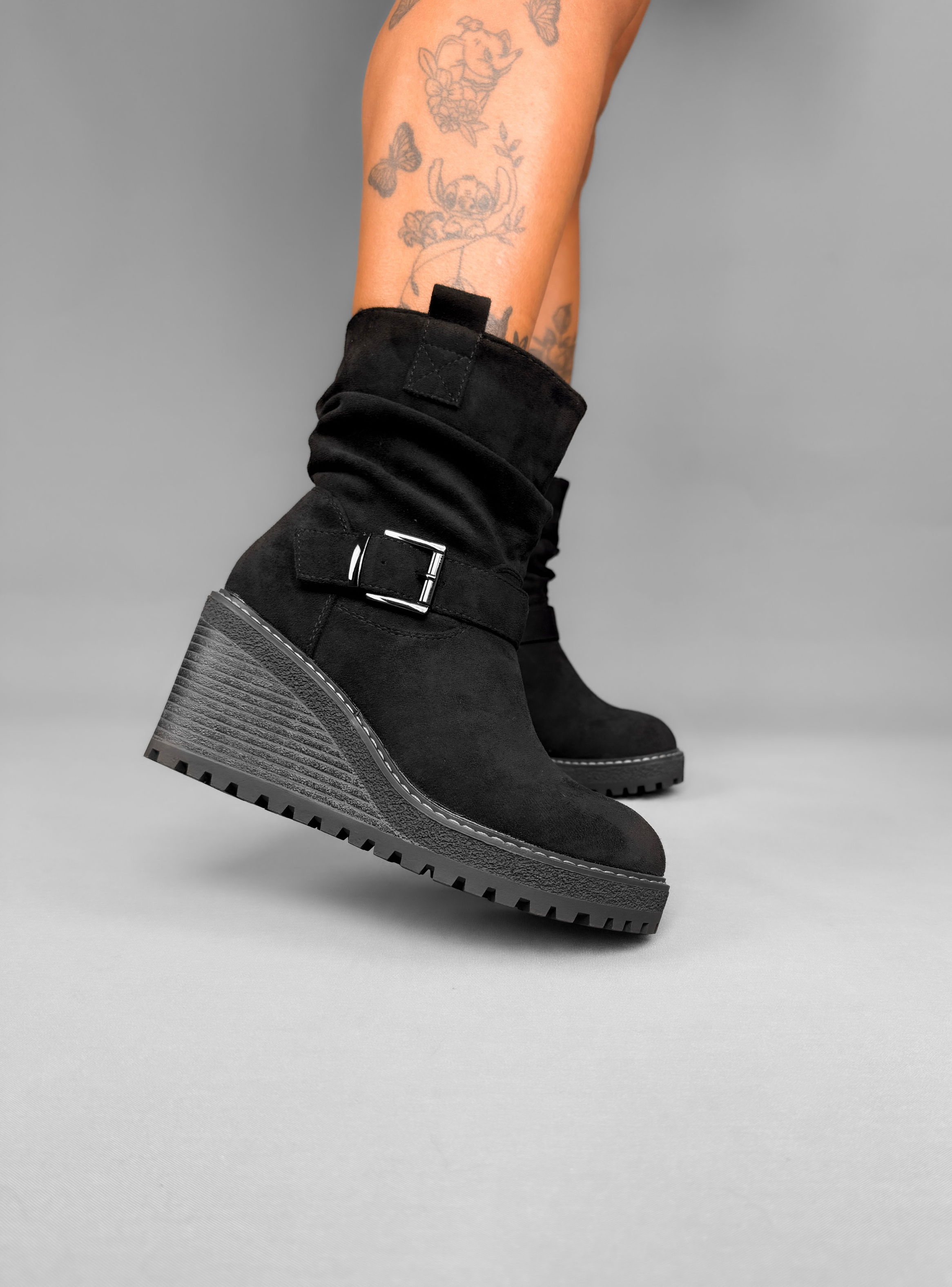 BOTIN MUJER KIRA NEGRO BELLA MODA-5