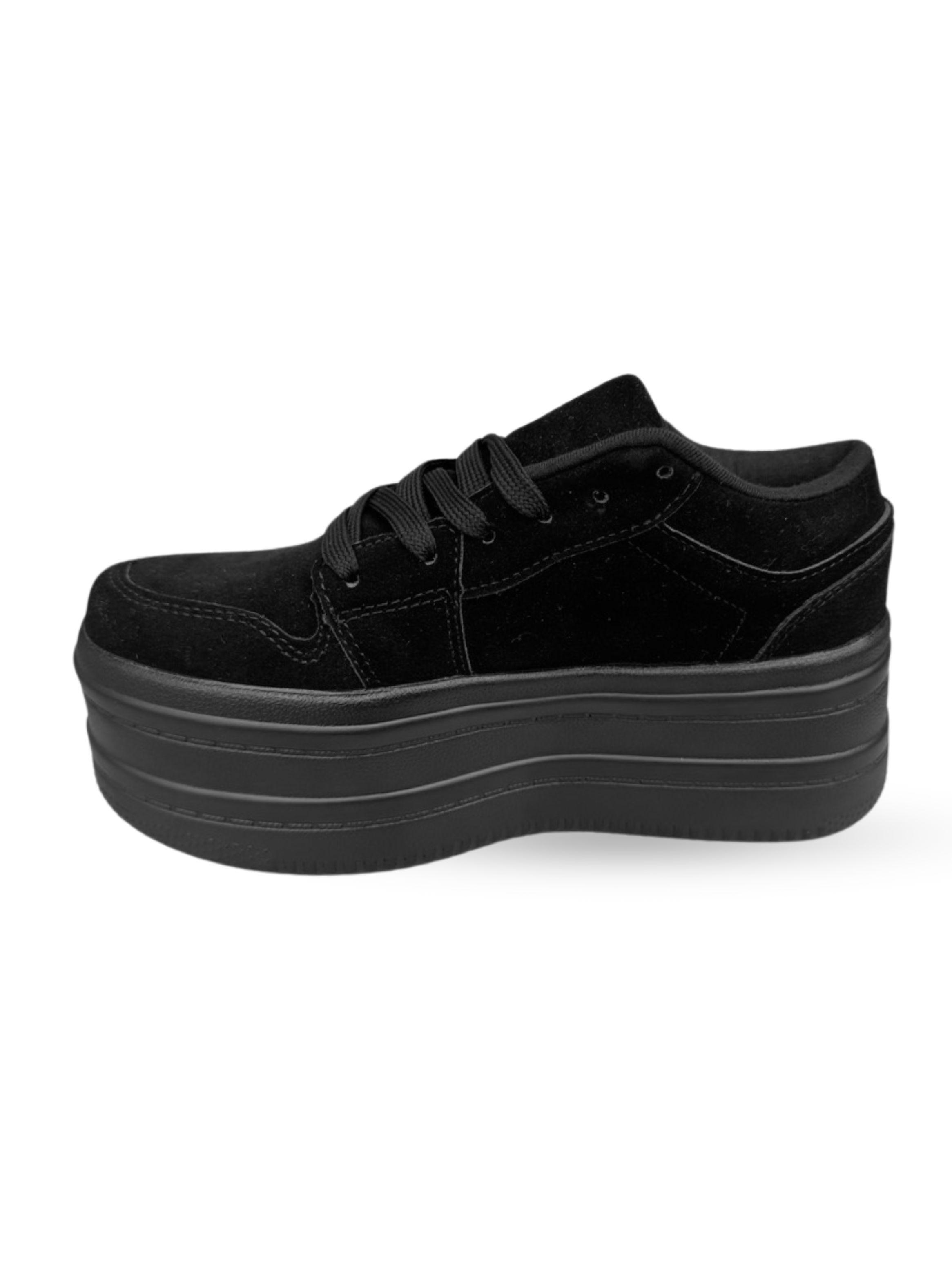 ZAPATILLA MUJER UMA NEGRO BELLA MODA-1