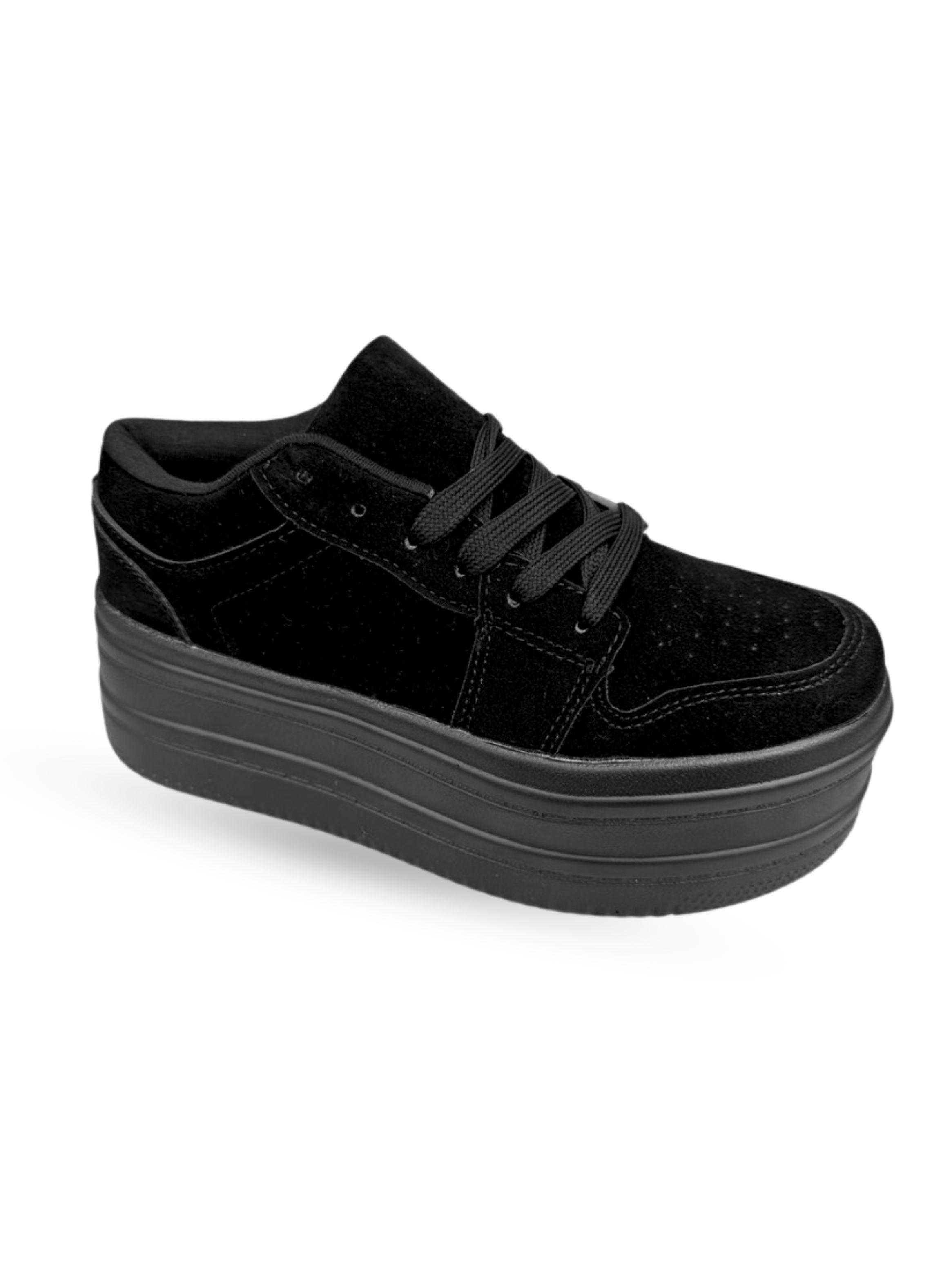 ZAPATILLA MUJER UMA NEGRO BELLA MODA-2