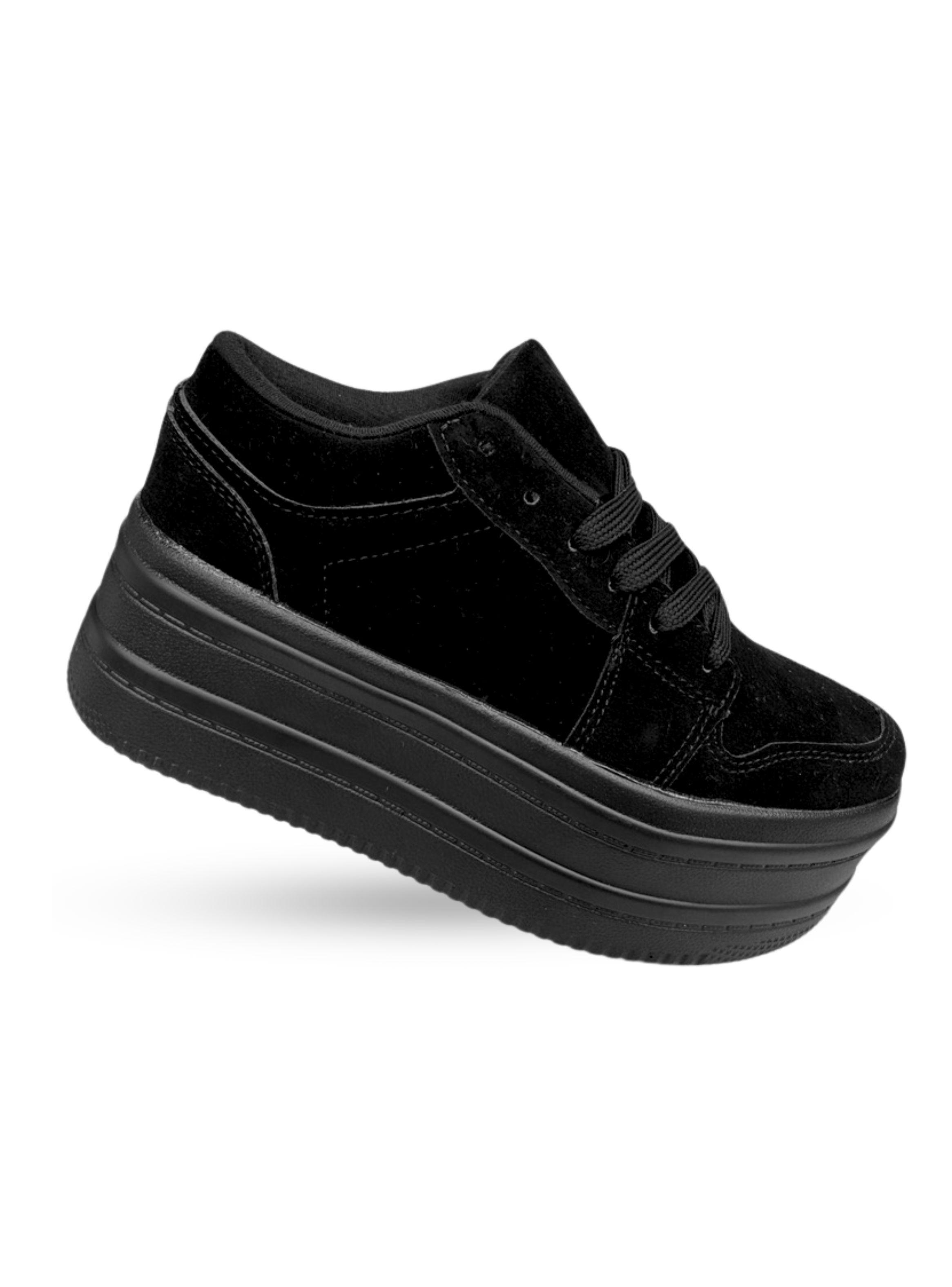 ZAPATILLA MUJER UMA NEGRO BELLA MODA-4