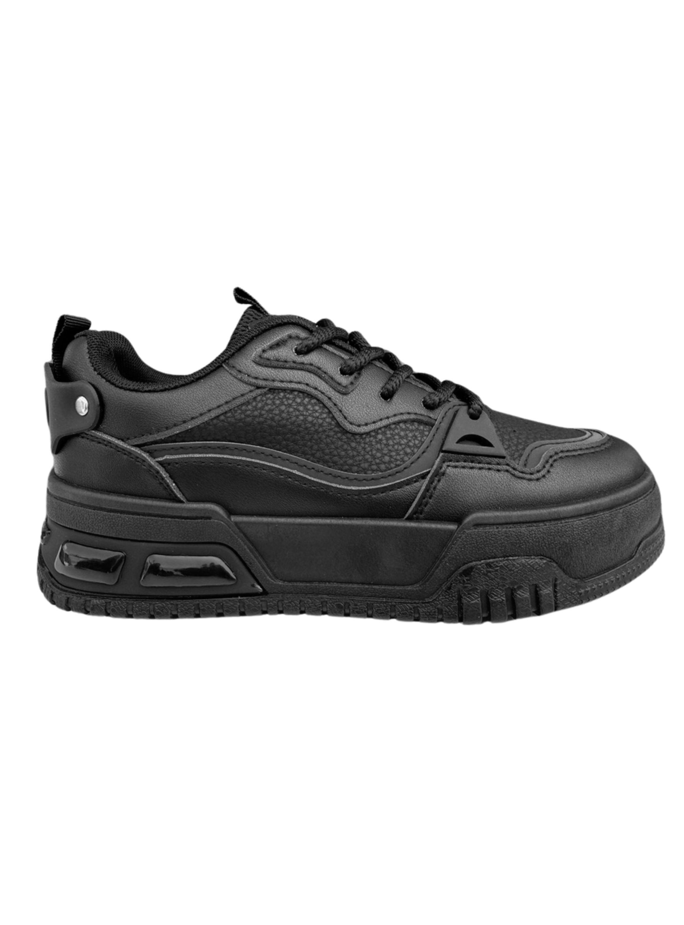 ZAPATILLA URBANA MUJER DEKA NEGRO BELLA MODA-0