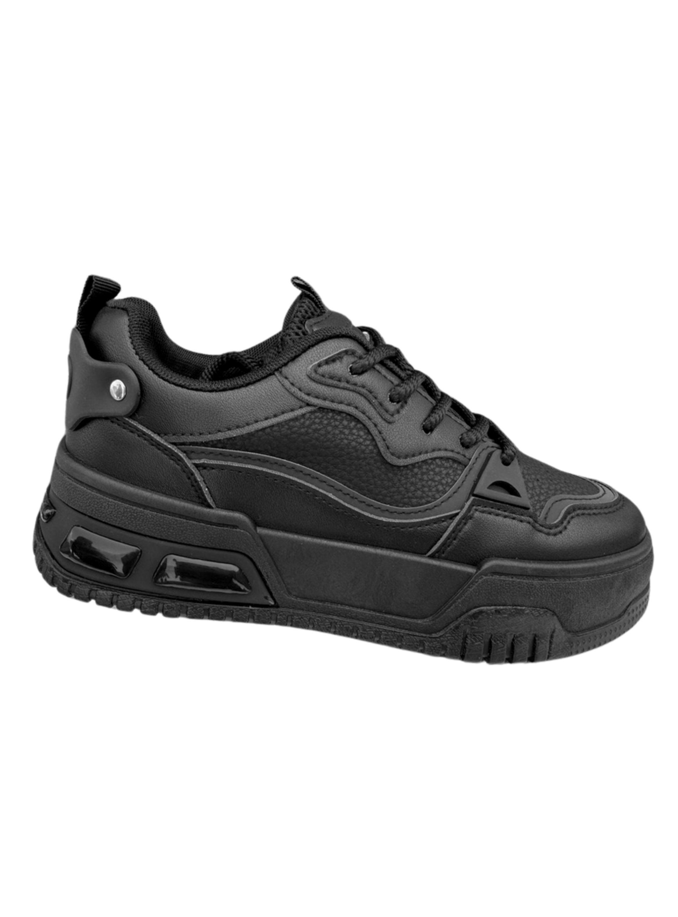 ZAPATILLA URBANA MUJER DEKA NEGRO BELLA MODA-4