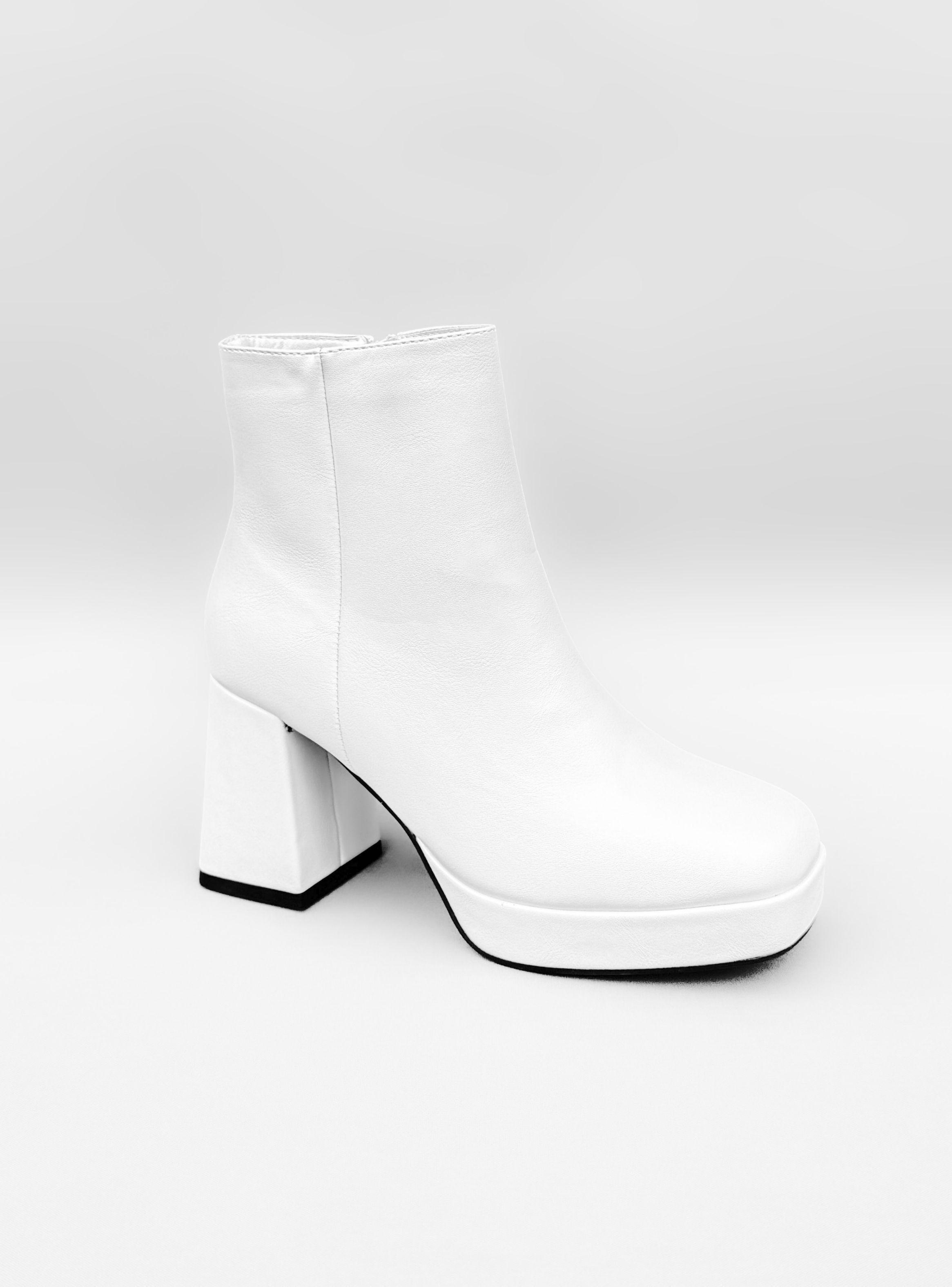 BOTIN MUJER LIA BLANCO BELLA MODA-2