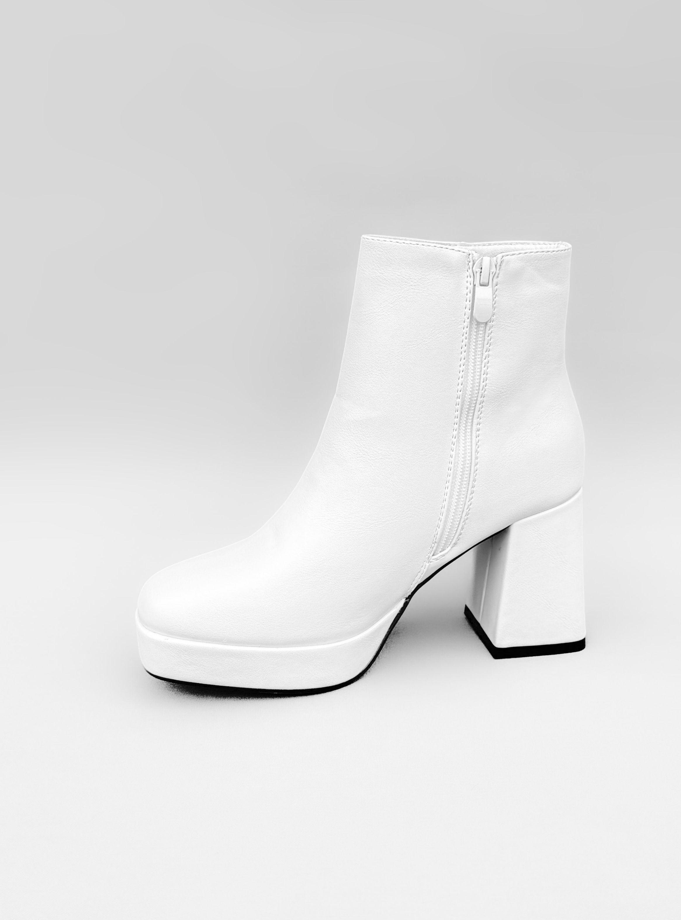 BOTIN MUJER LIA BLANCO BELLA MODA-3