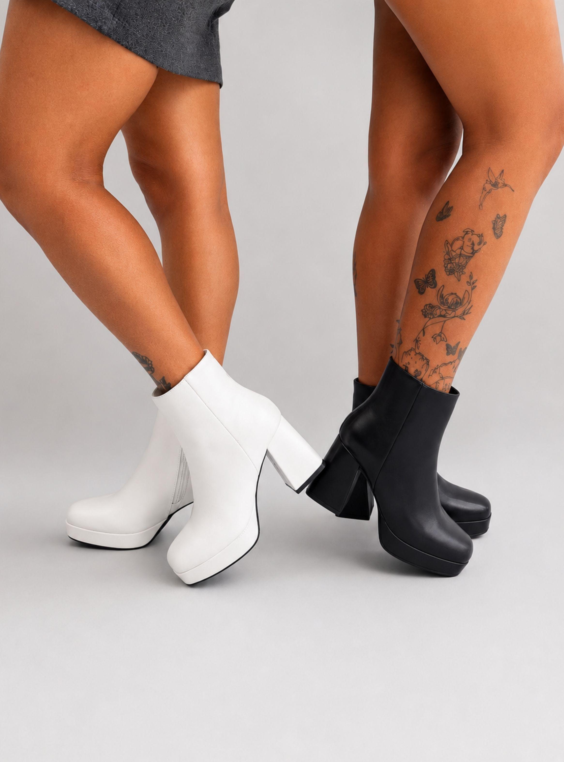 BOTIN MUJER LIA BLANCO BELLA MODA-4