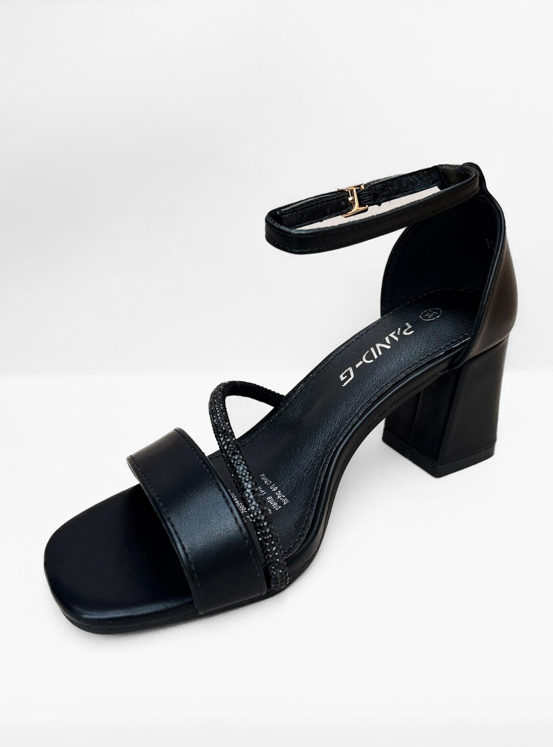 SANDALIA MUJER ELA NEGRO BELLA MODA-3