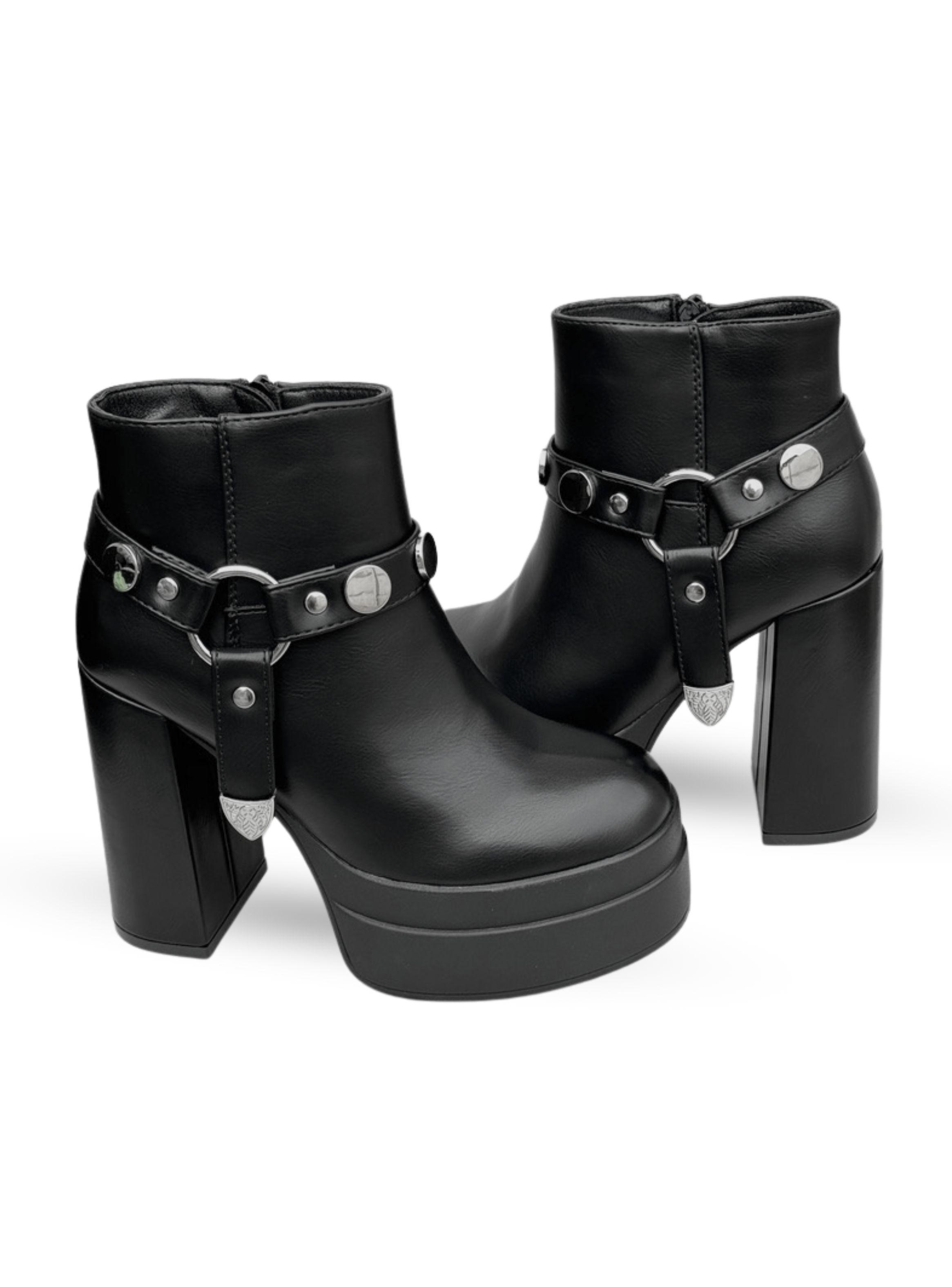 BOTÍN MUJER ARYA NEGRO BELLA MODA-5