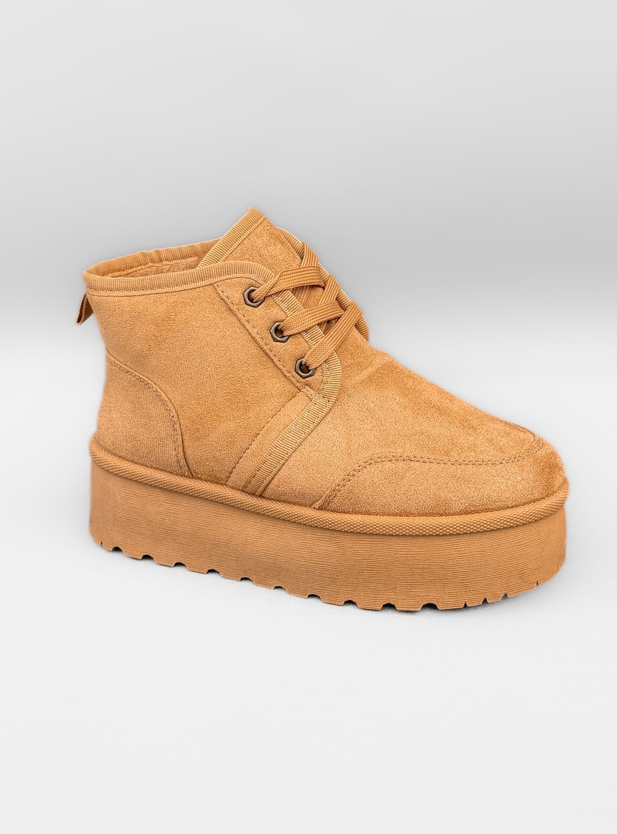 PANTUBOTA MUJER DORA CAMEL BELLA MODA-2