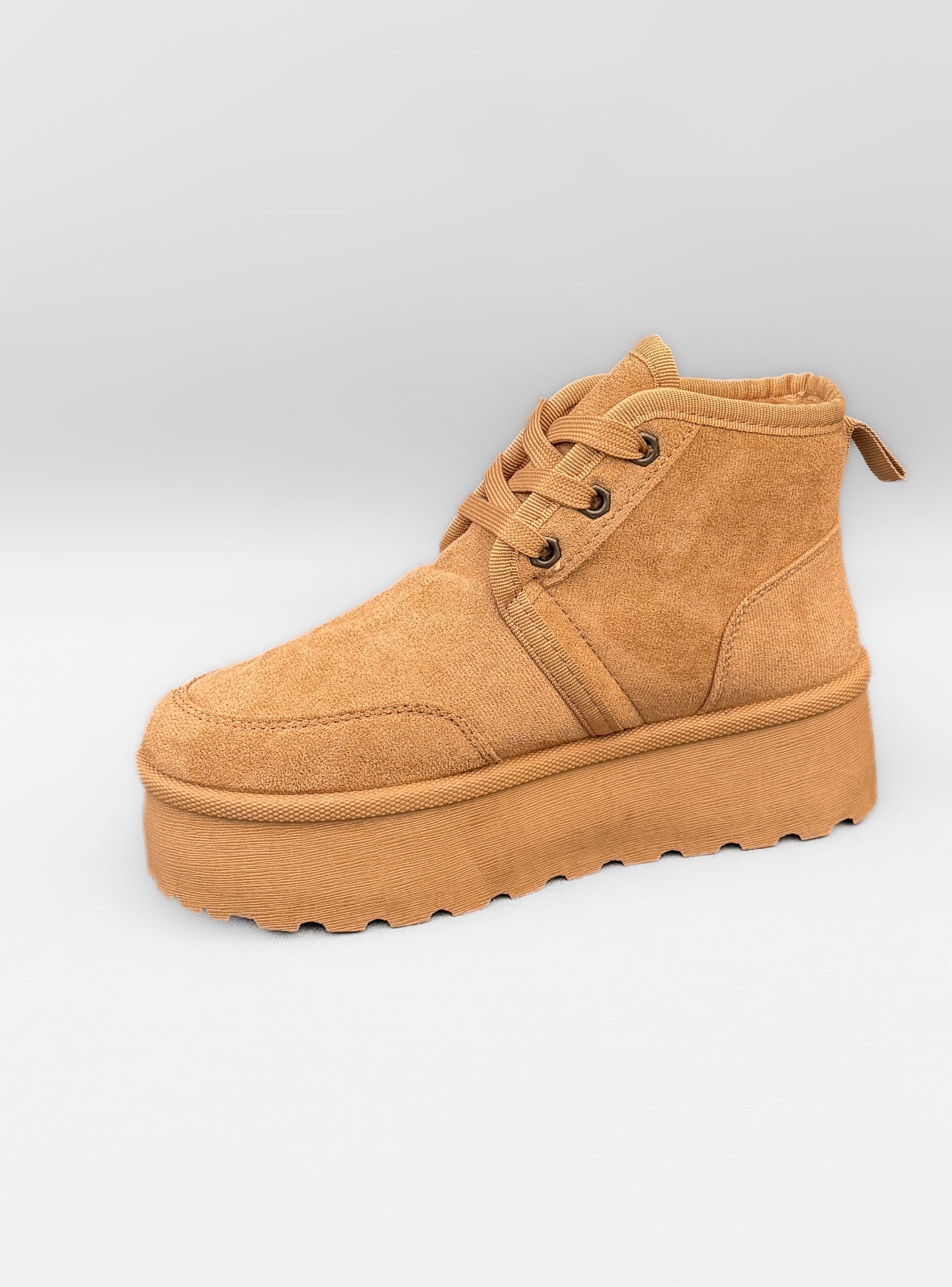 PANTUBOTA MUJER DORA CAMEL BELLA MODA-3