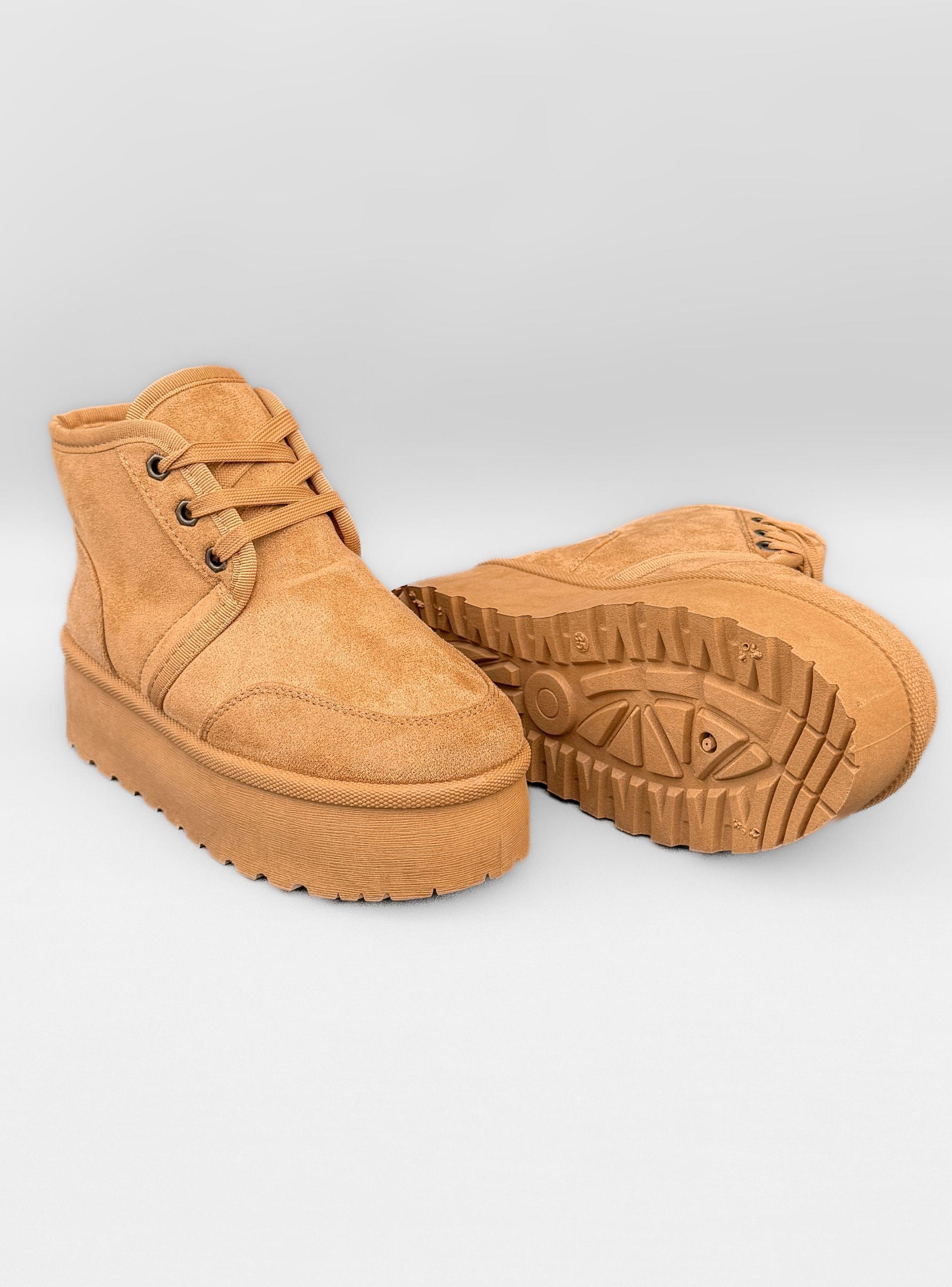 PANTUBOTA MUJER DORA CAMEL BELLA MODA-4