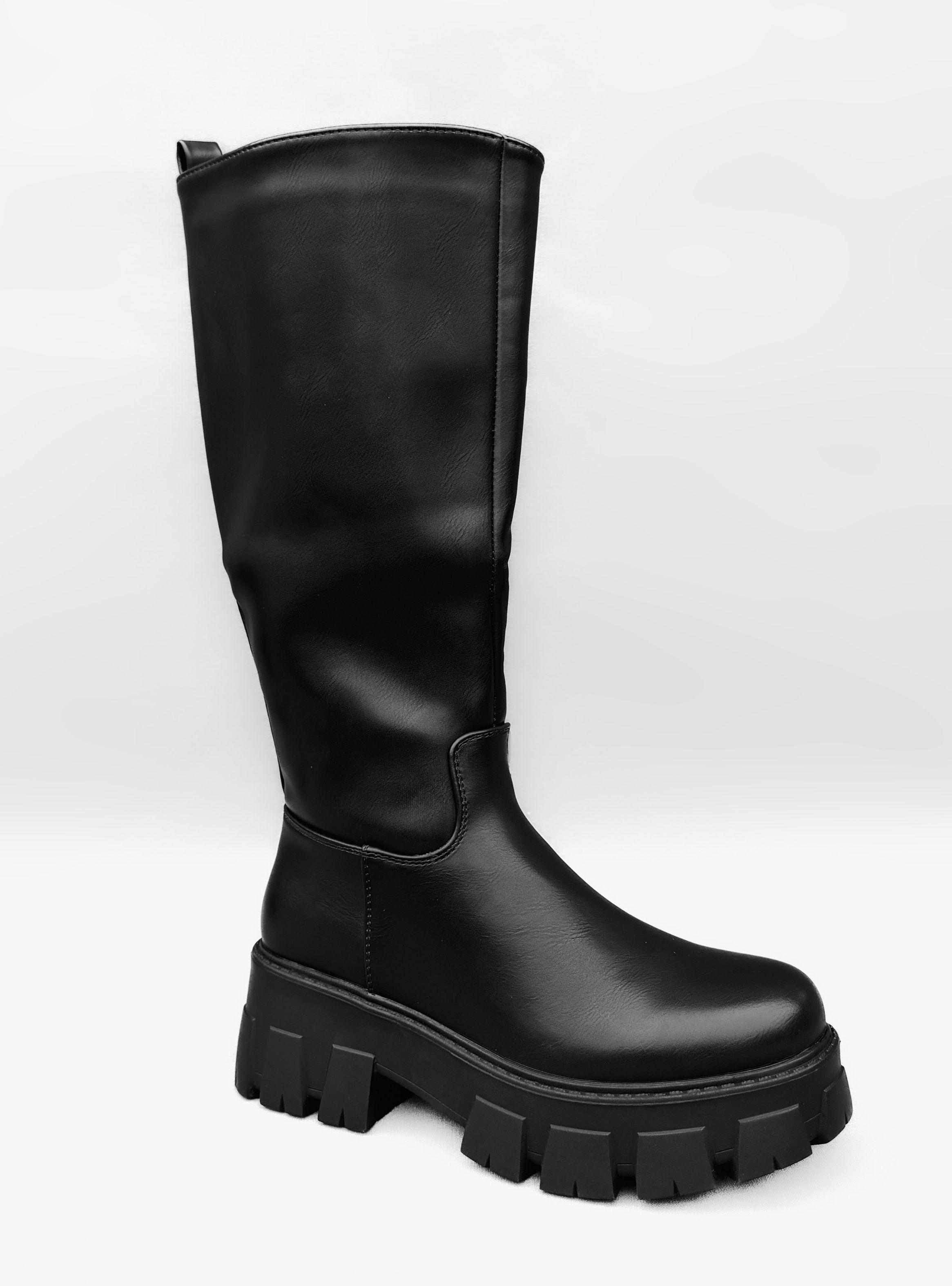 BOTA MUJER BECKY NEGRO BELLA MODA-2