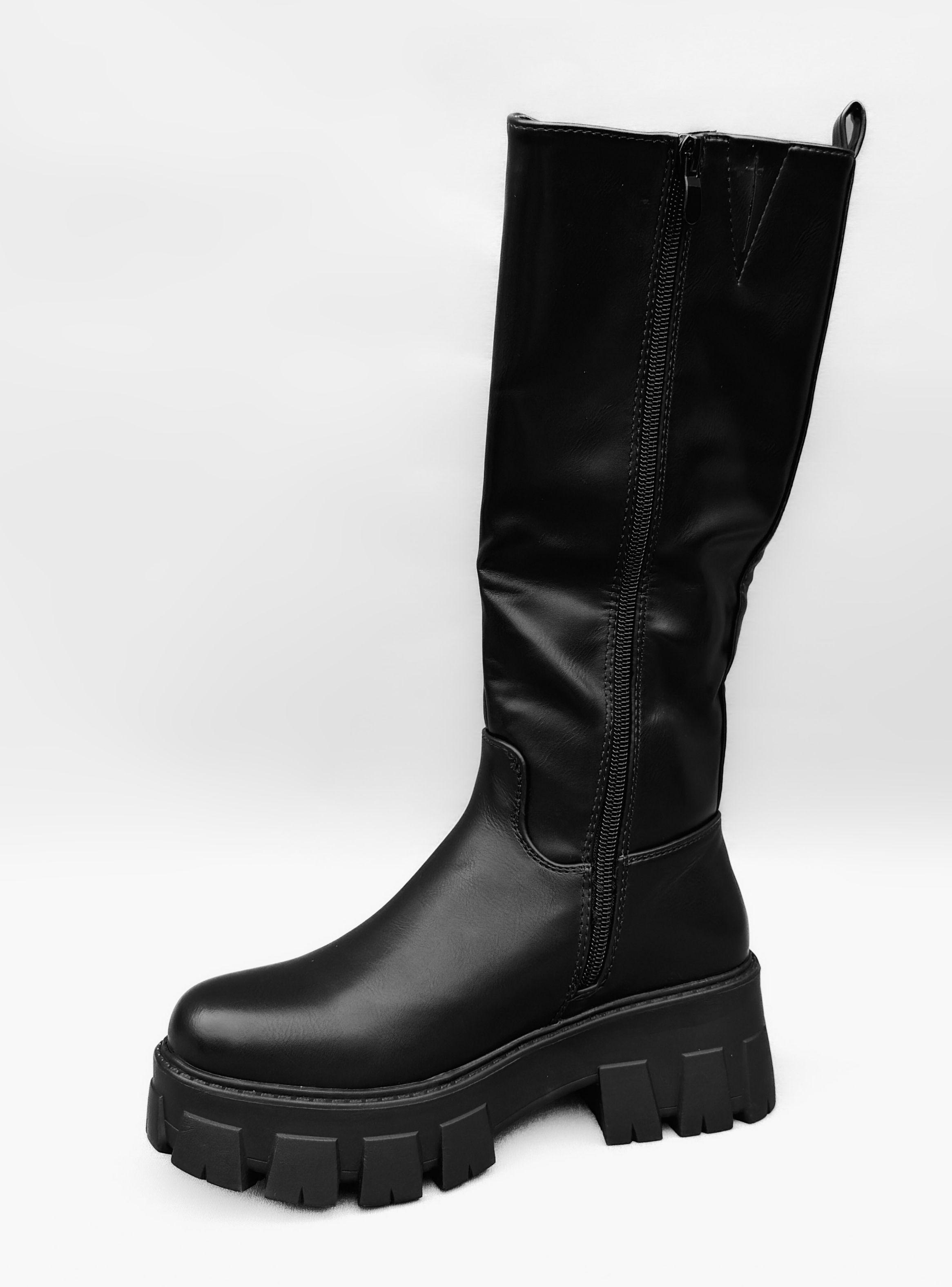 BOTA MUJER BECKY NEGRO BELLA MODA-3