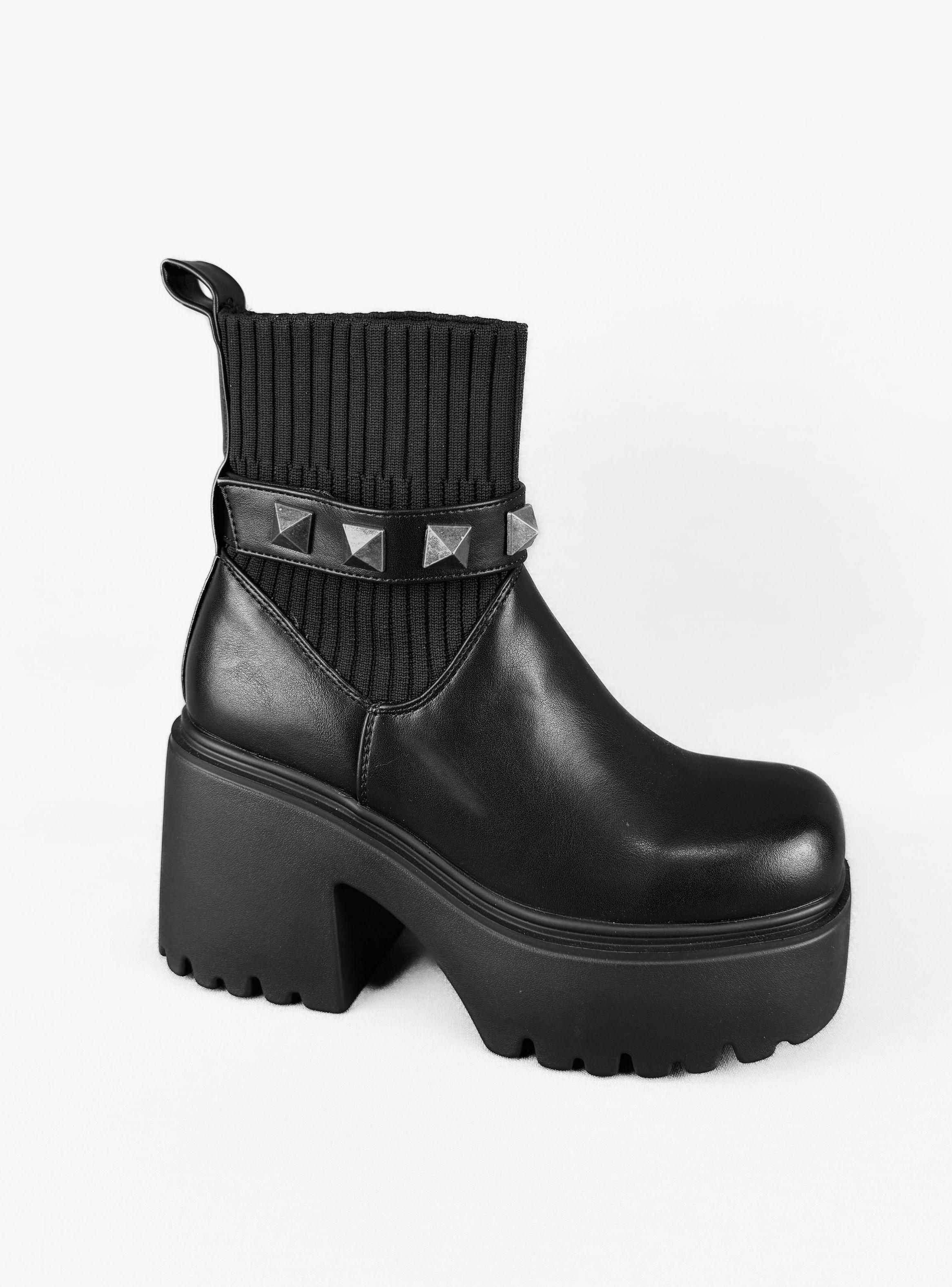 BOTIN MUJER AYANA NEGRO BELLA MODA-2