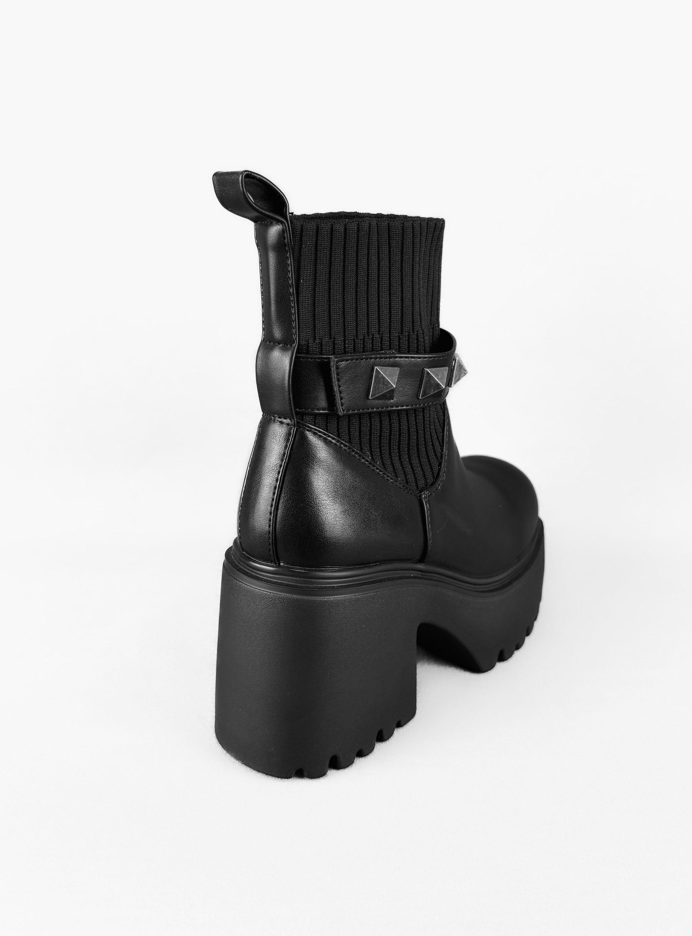 BOTIN MUJER AYANA NEGRO BELLA MODA-4