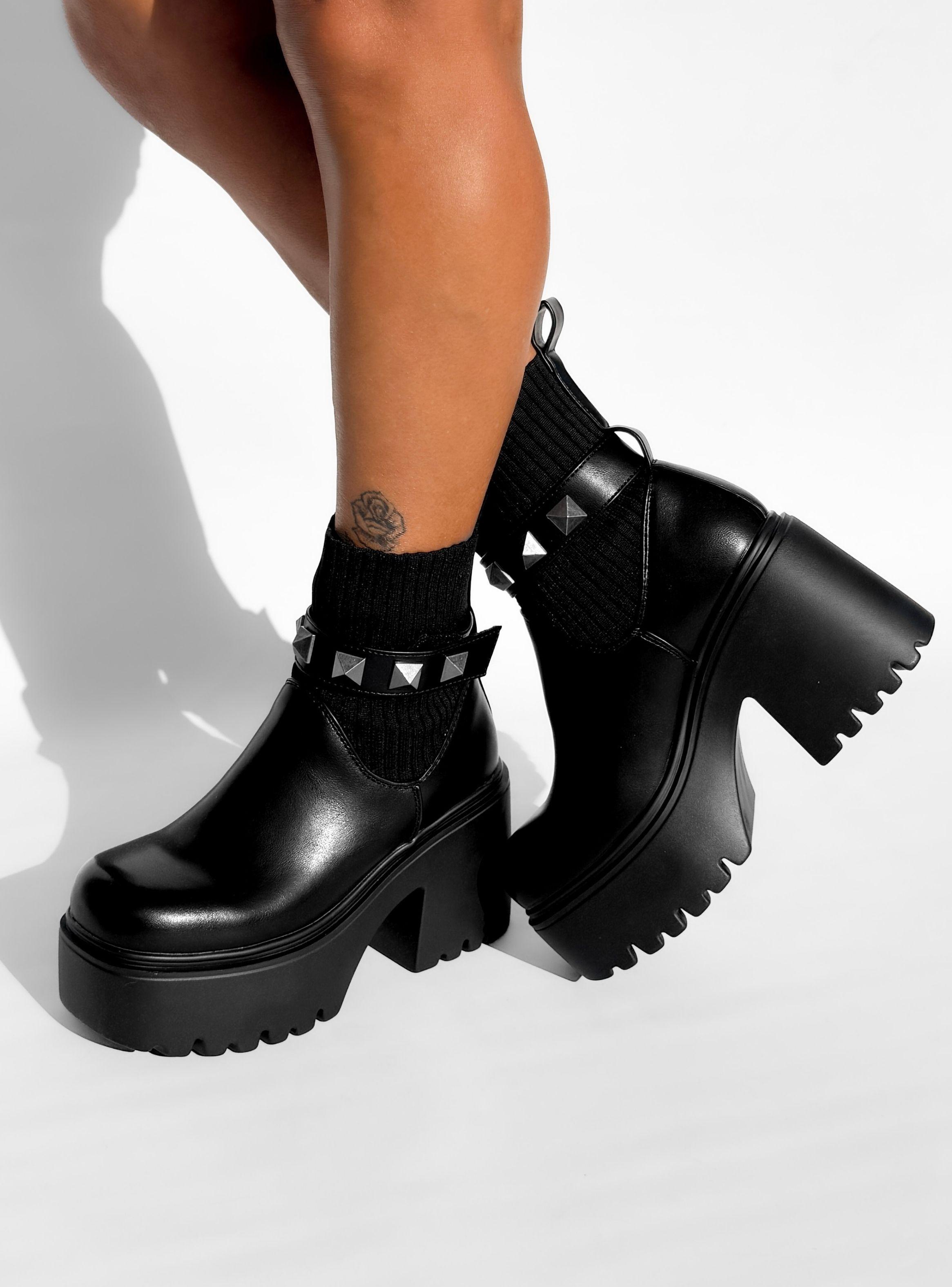 BOTIN MUJER AYANA NEGRO BELLA MODA-5