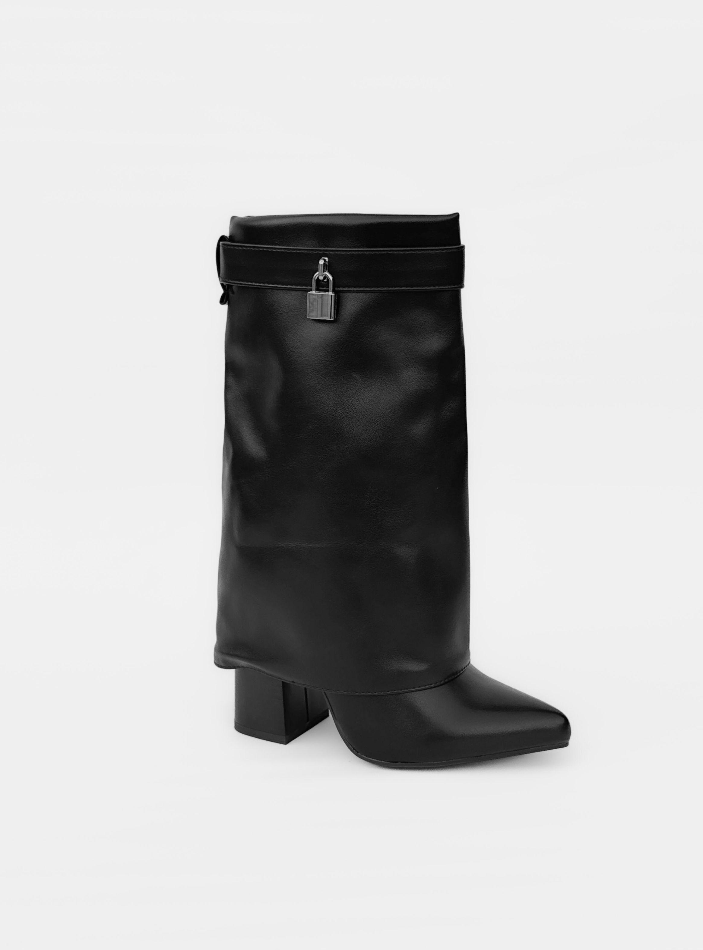 BOTIN MUJER LISA NEGRO BELLA MODA-2