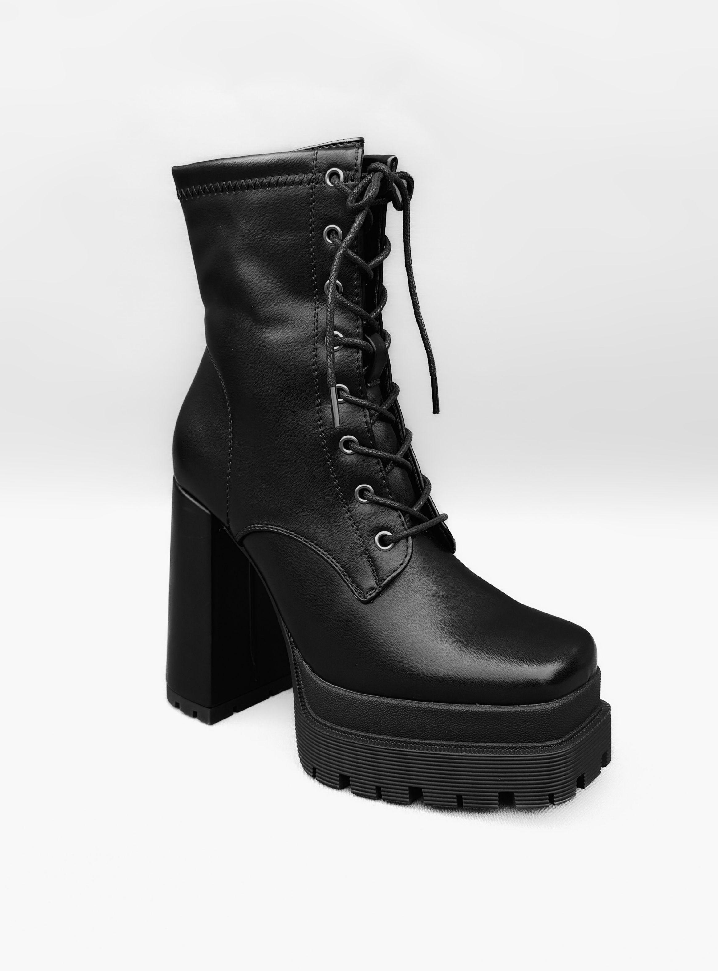 BOTIN MUJER JACKIE NEGRO BELLA MODA-2