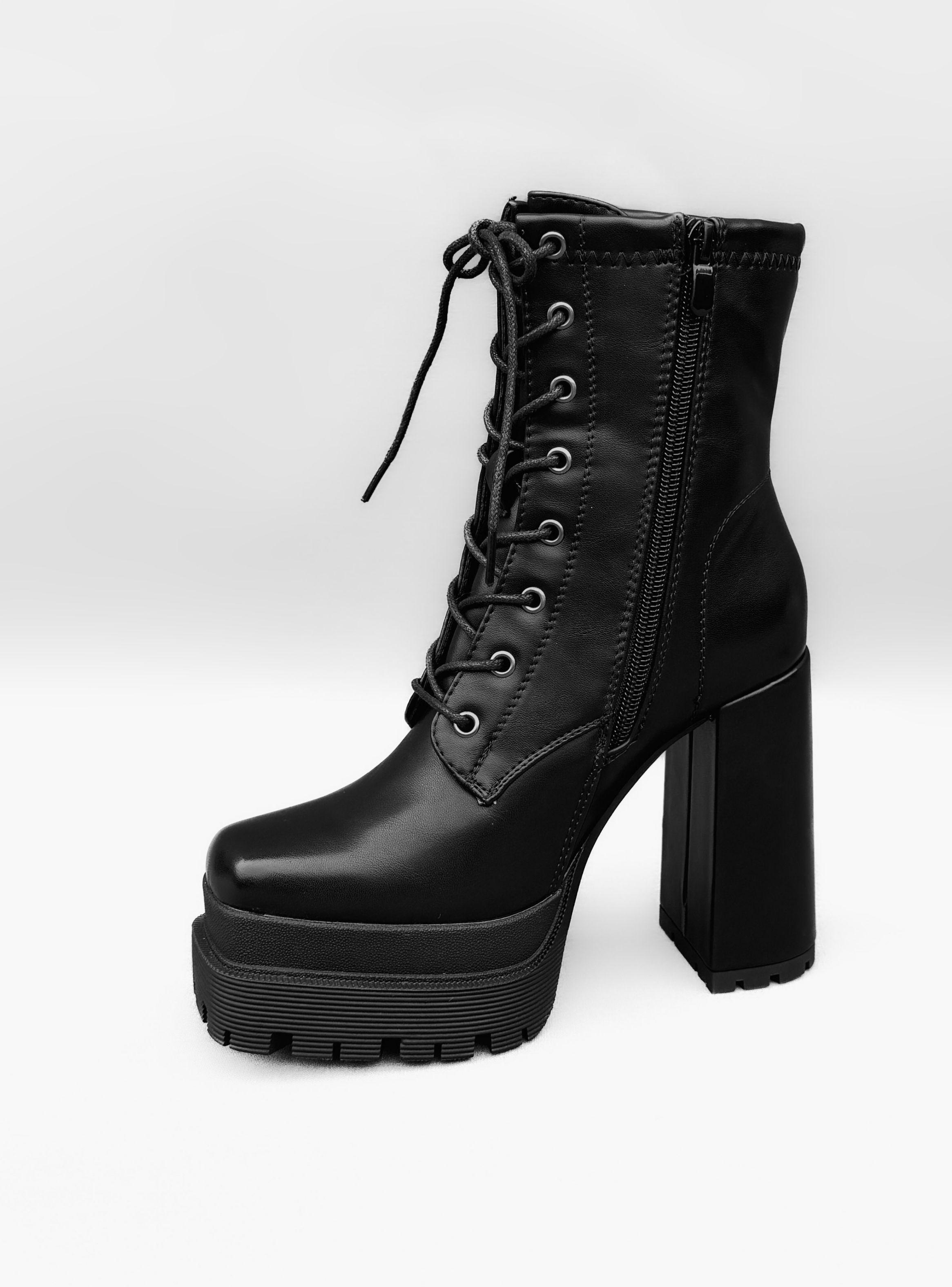 BOTIN MUJER JACKIE NEGRO BELLA MODA-3