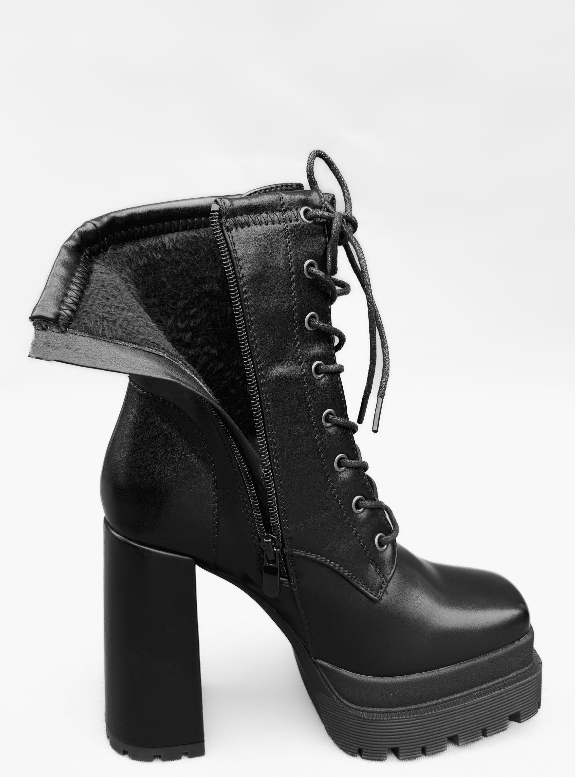 BOTIN MUJER JACKIE NEGRO BELLA MODA-5