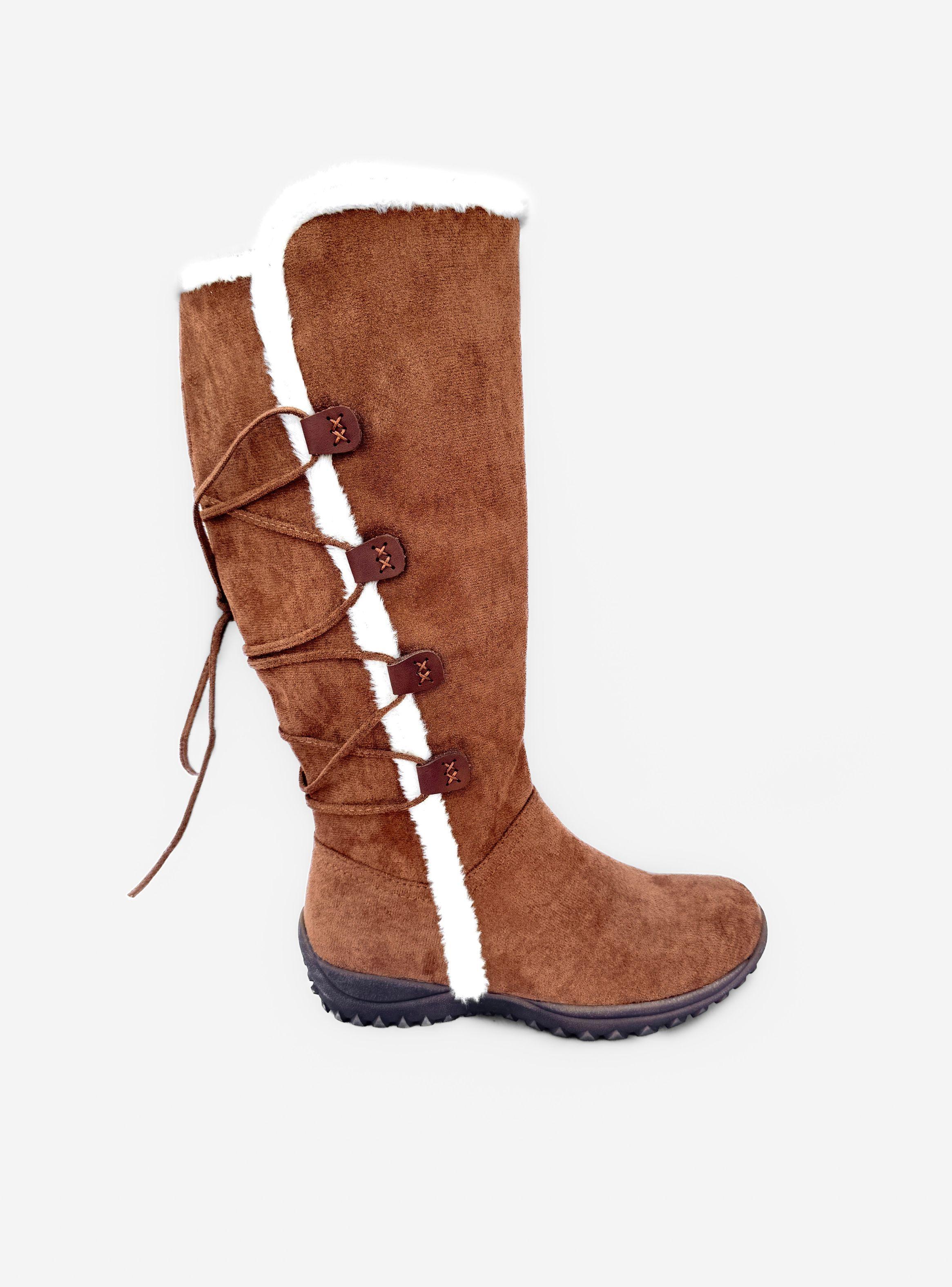 BOTA MUJER MILA CAMEL BELLA MODA-0