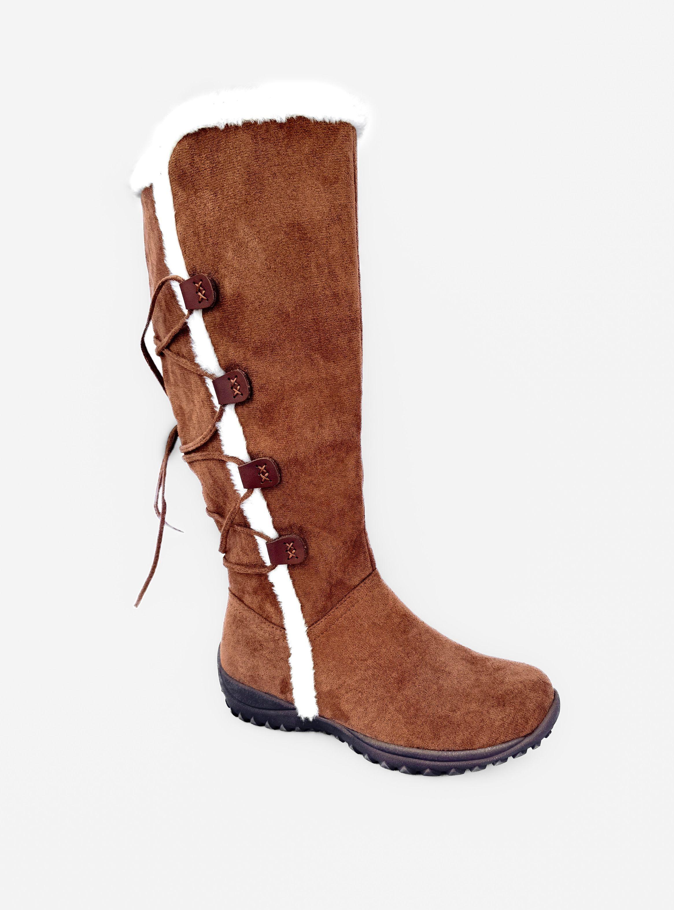 BOTA MUJER MILA CAMEL BELLA MODA-1