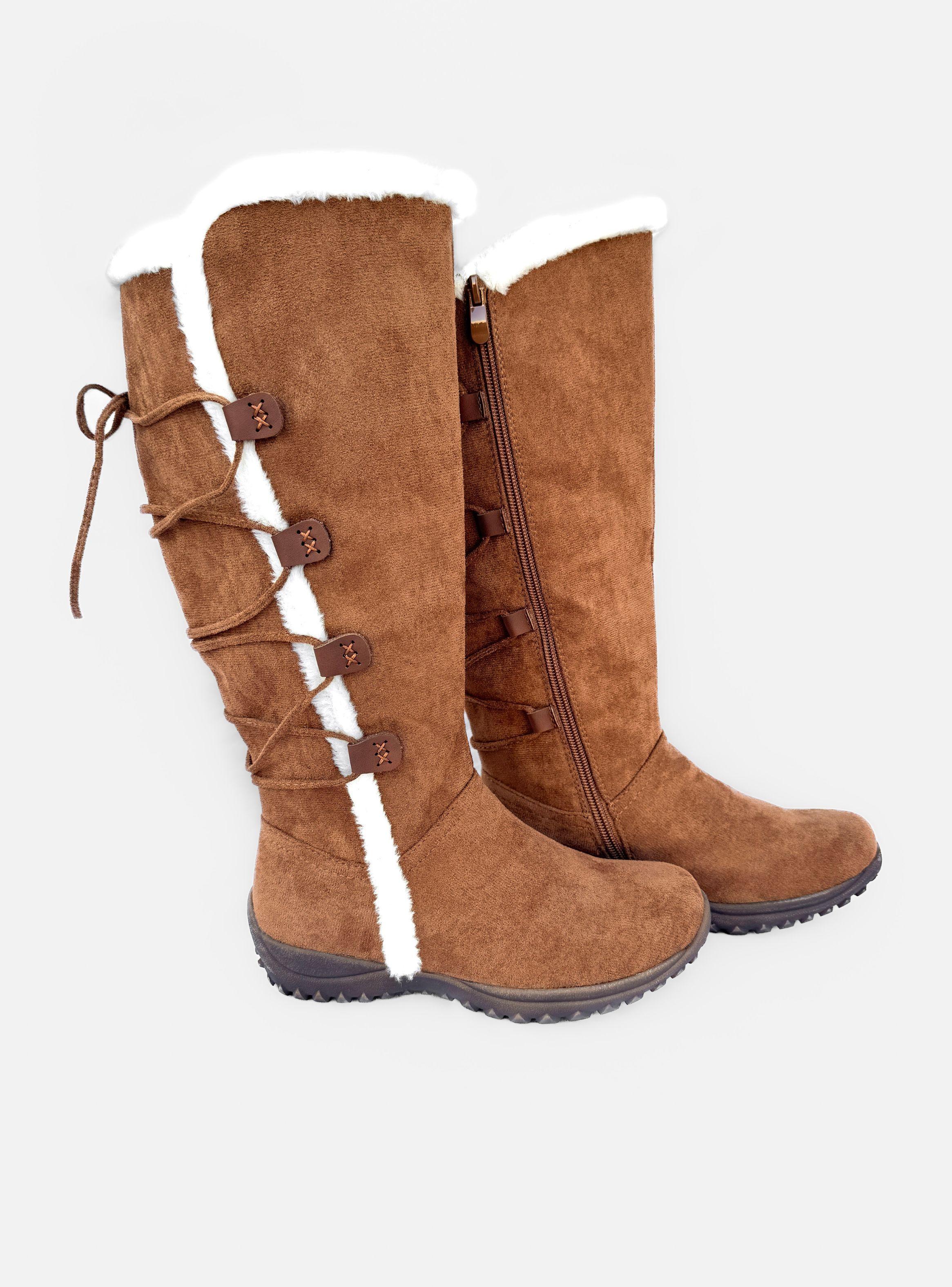 BOTA MUJER MILA CAMEL BELLA MODA-4