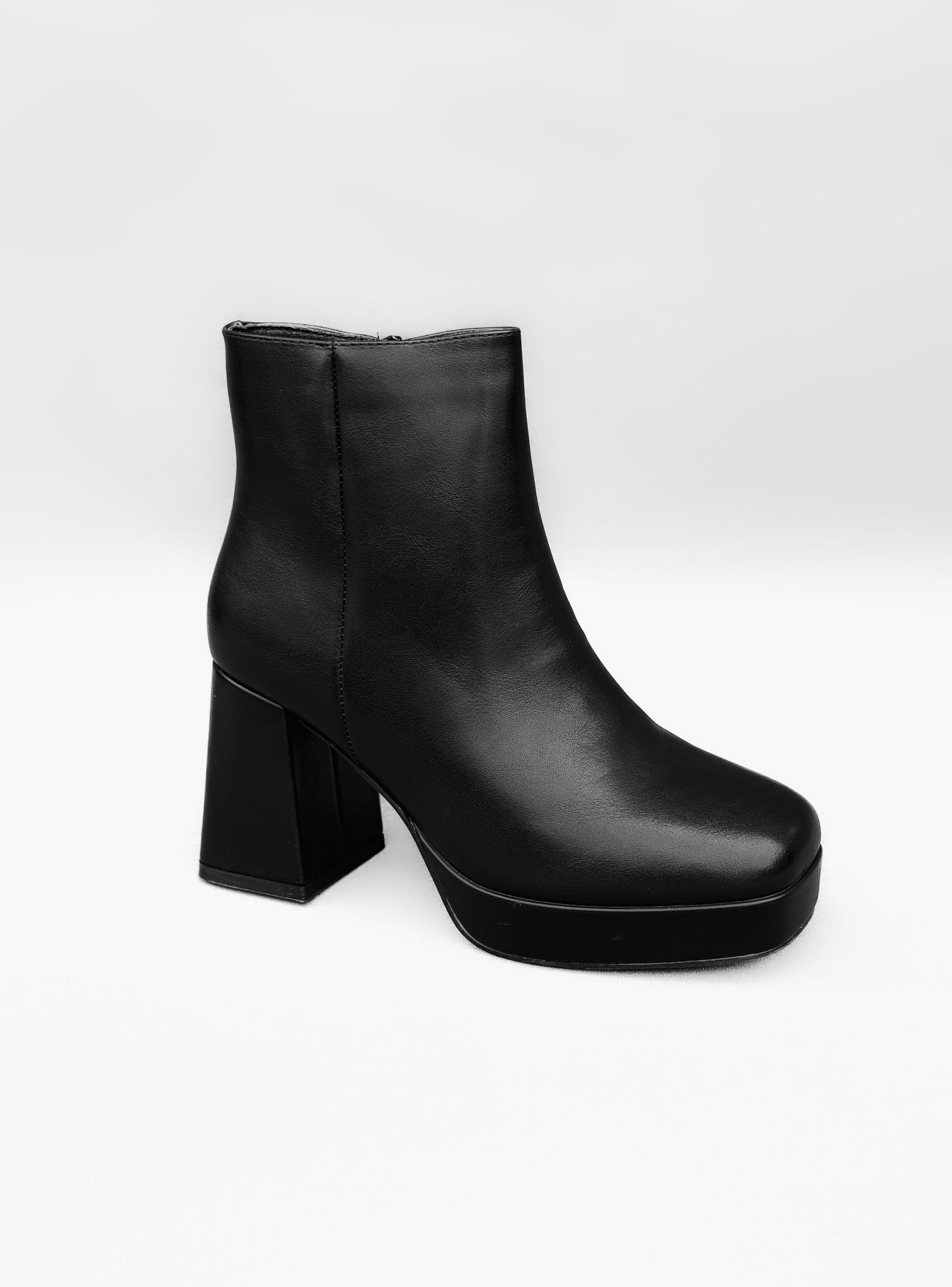 BOTIN MUJER LIA NEGRO BELLA MODA-3