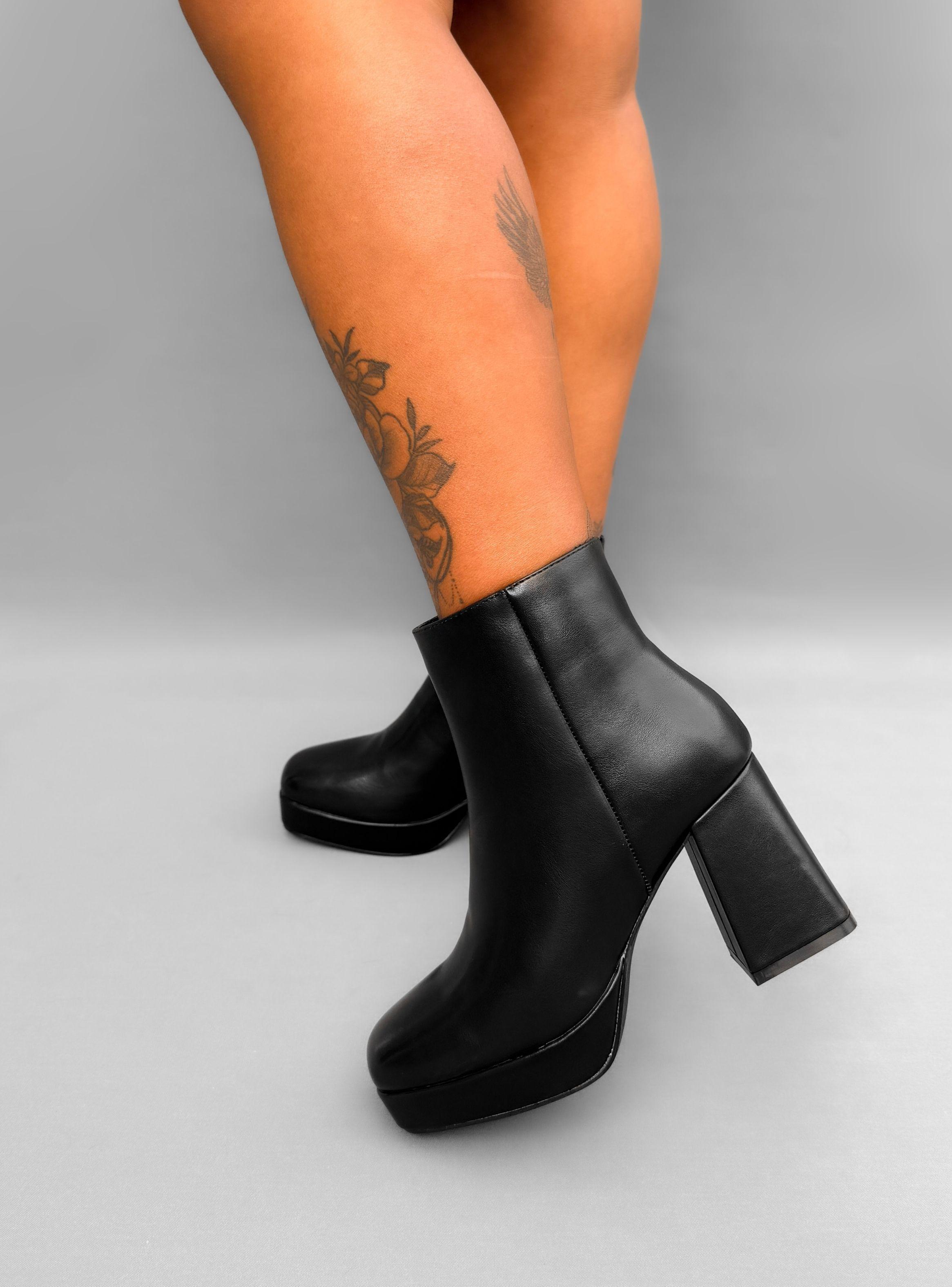 BOTIN MUJER LIA NEGRO BELLA MODA-5